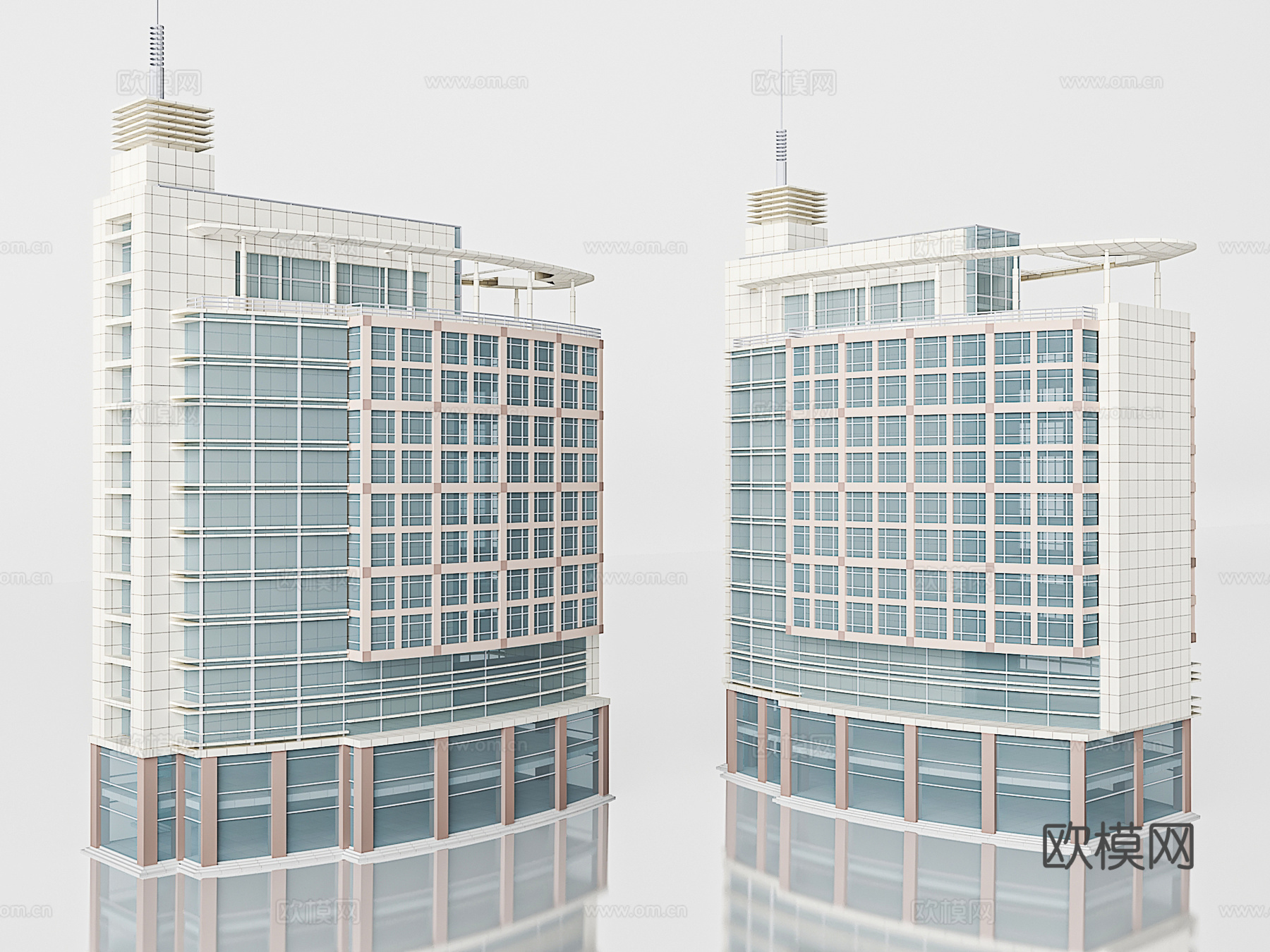 办公楼建筑3d模型