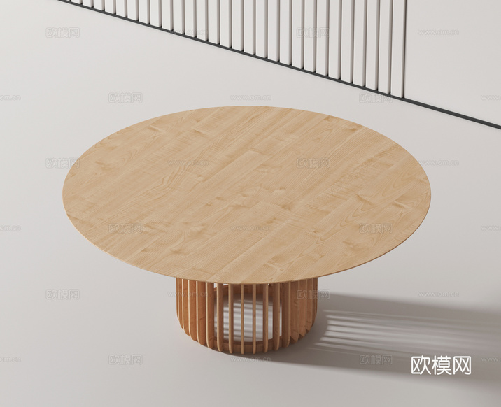 现代餐桌3d模型下载