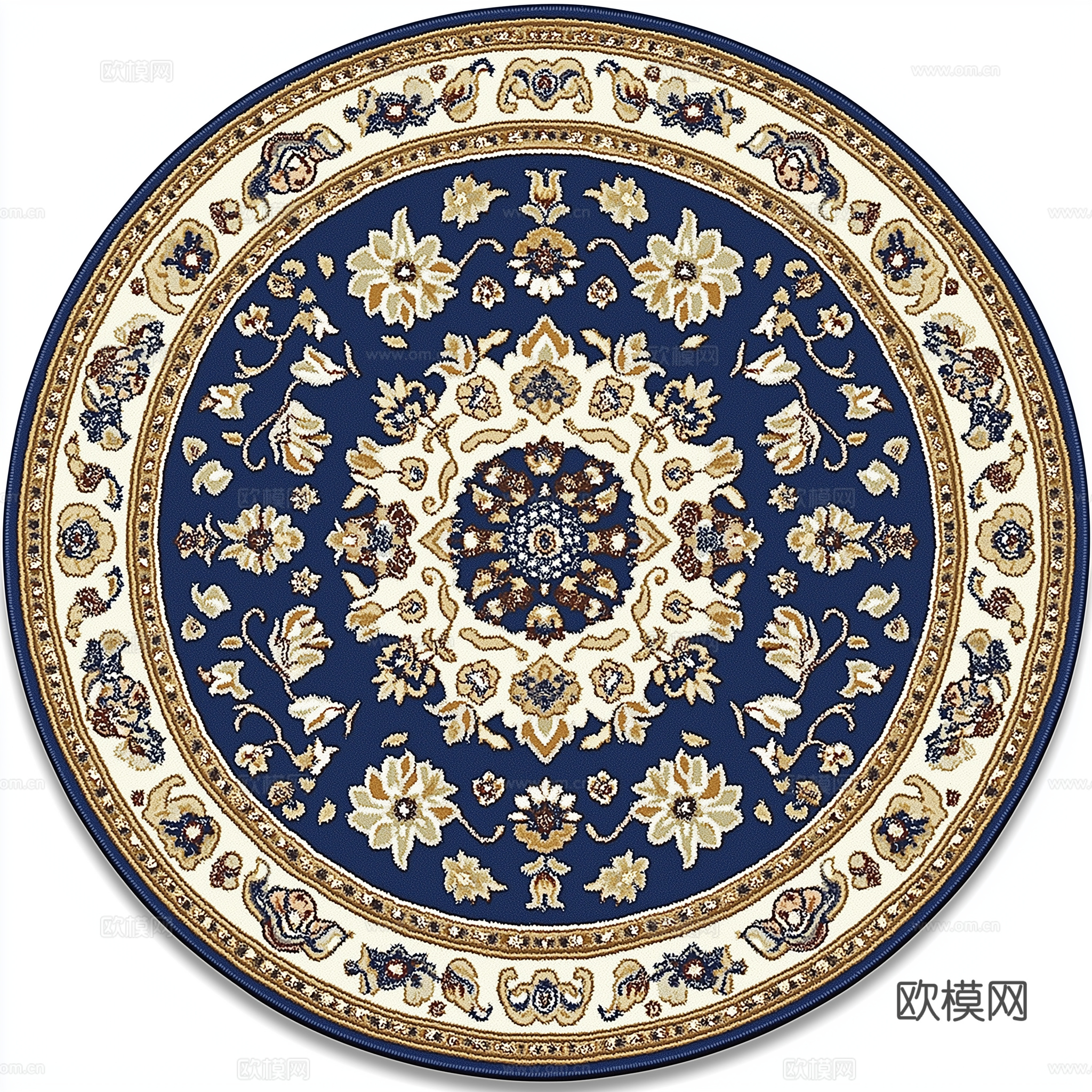 高清复古圆形地毯下载