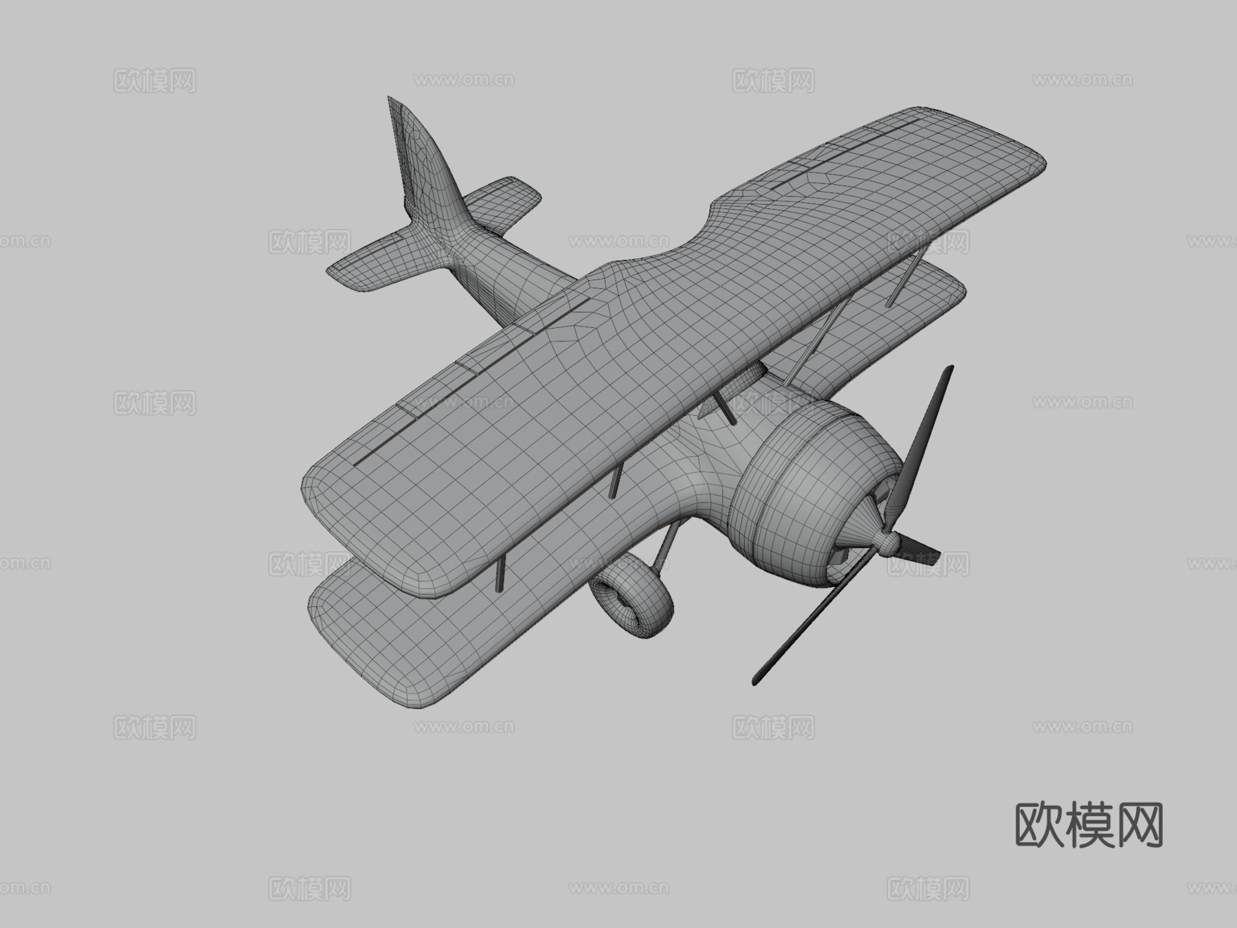 玩具飞机su模型下载（渲染图3）