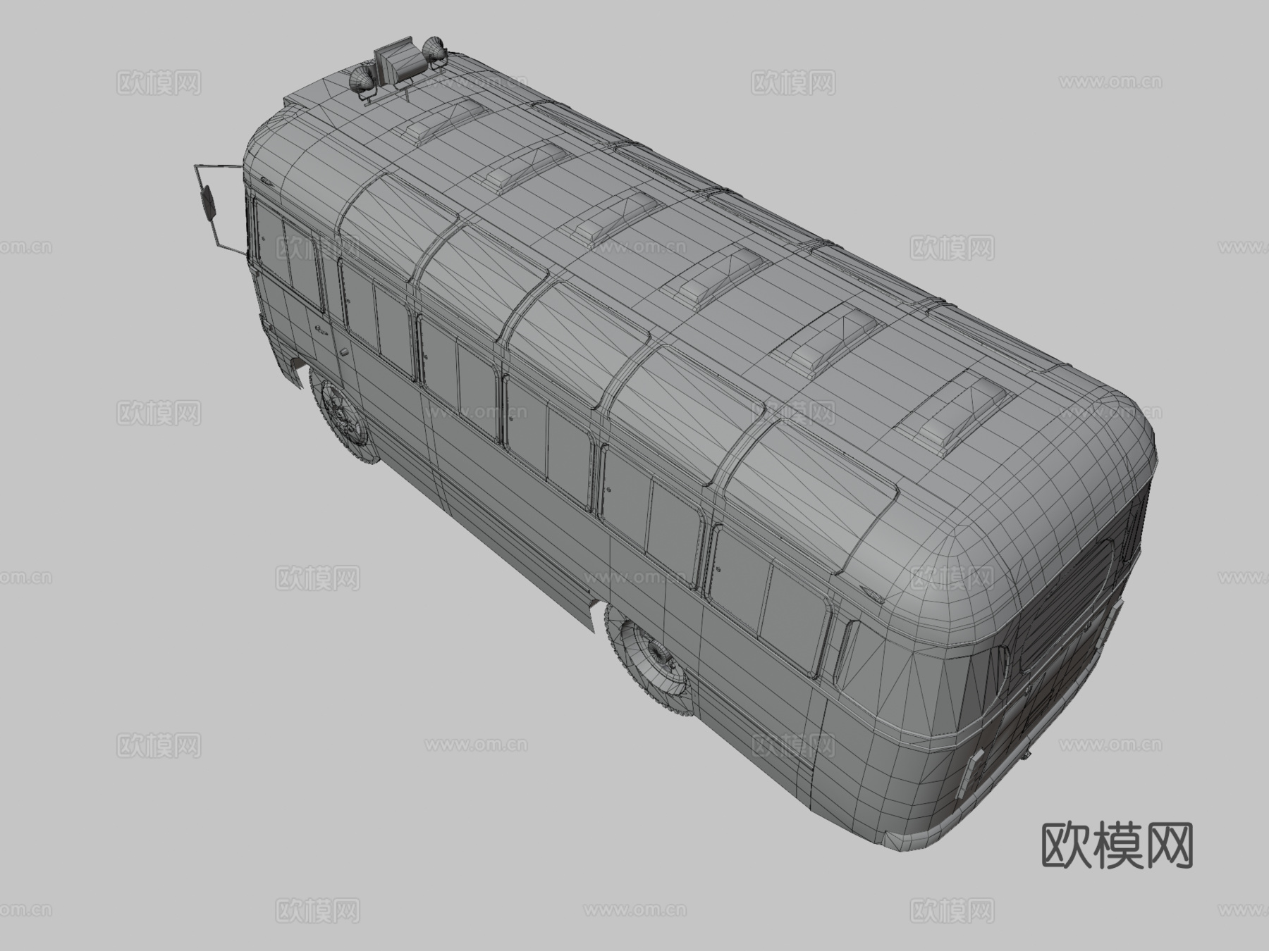 医疗救护车su模型