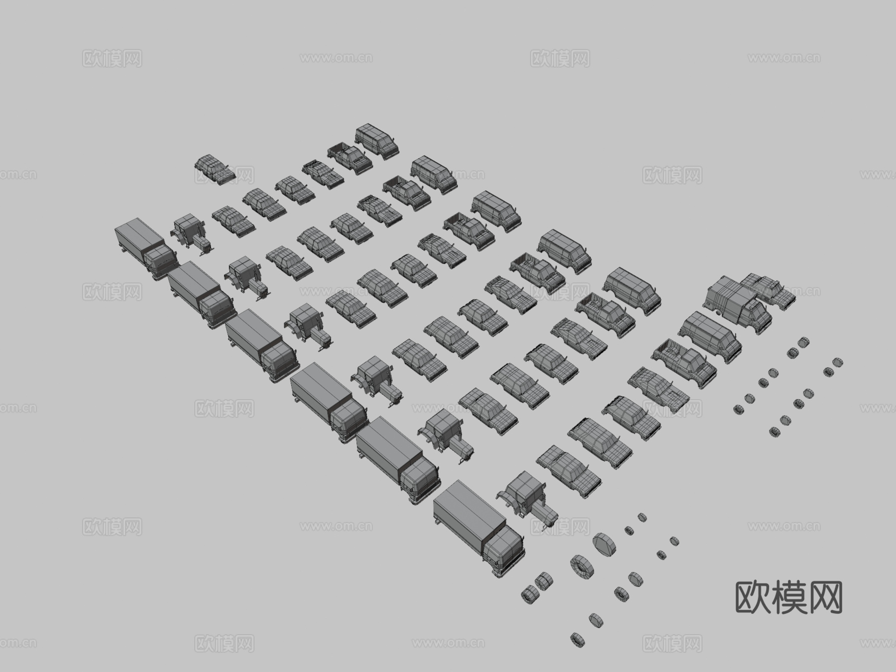 城市汽车su模型