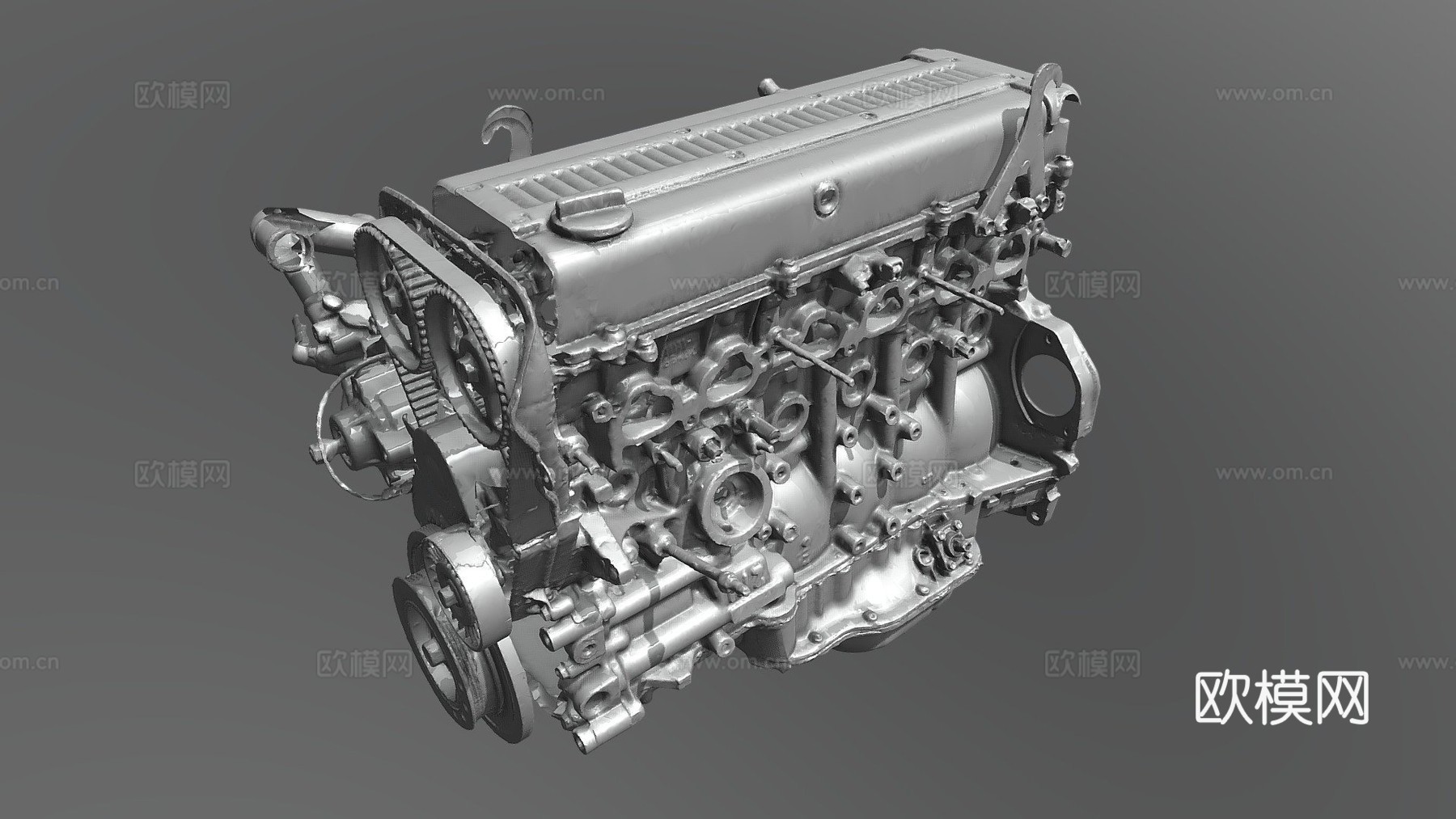 发动机su模型下载（渲染图2）