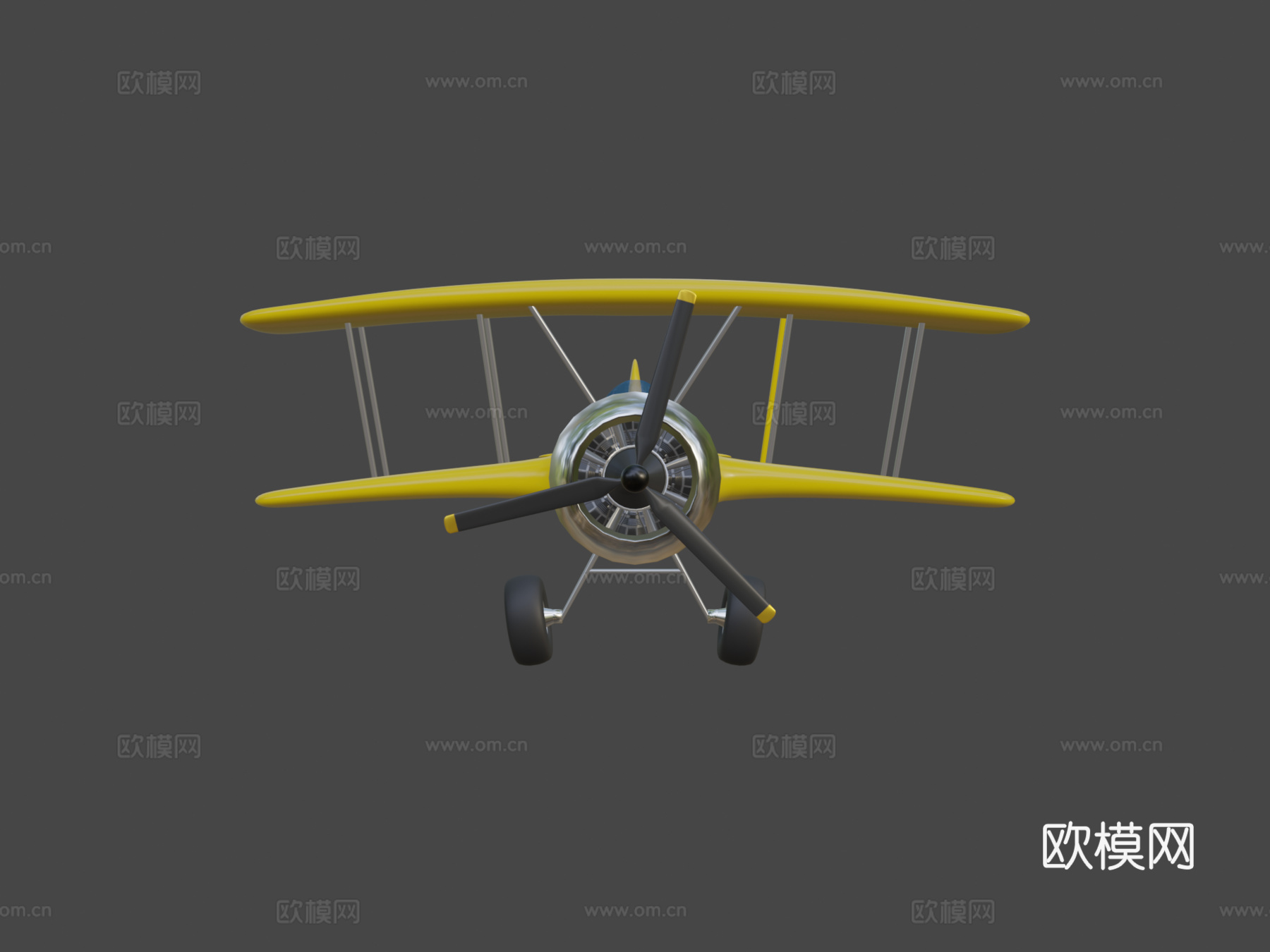 玩具飞机su模型下载（渲染图7）