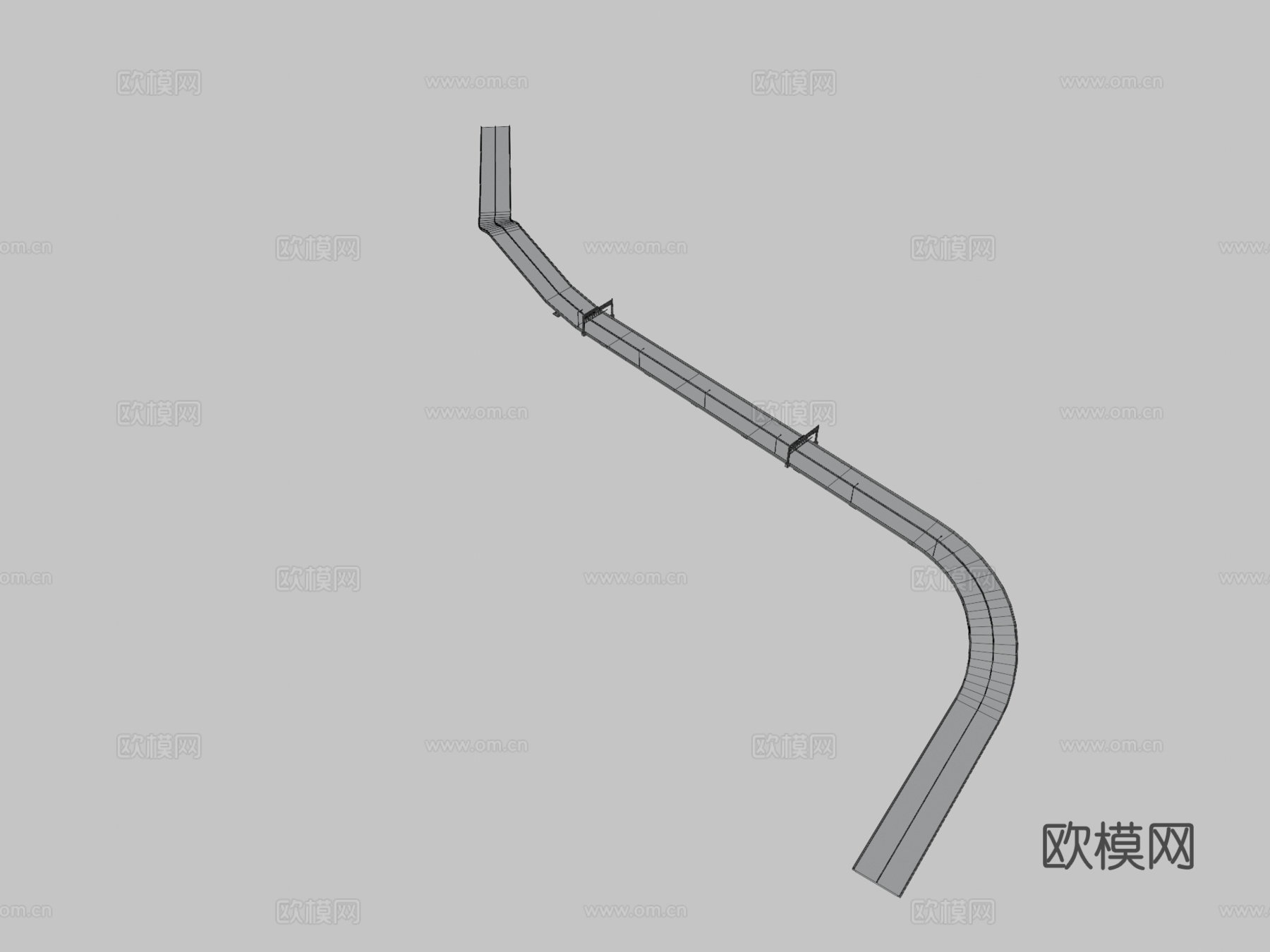 高速公路立交桥su模型