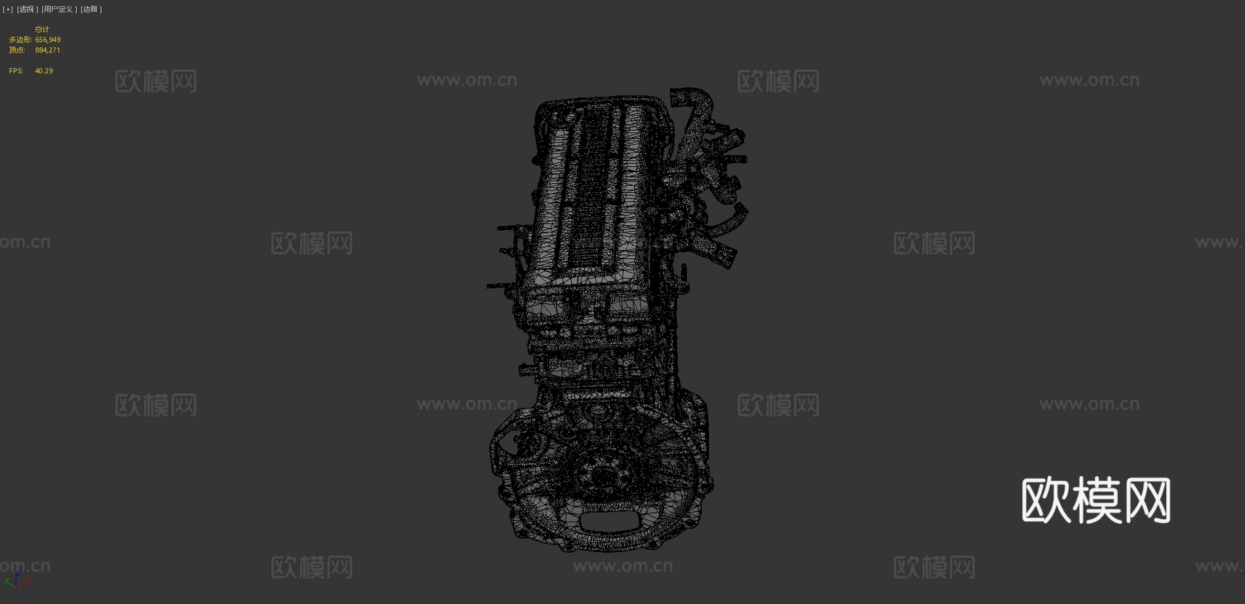 发动机su模型下载（渲染图4）