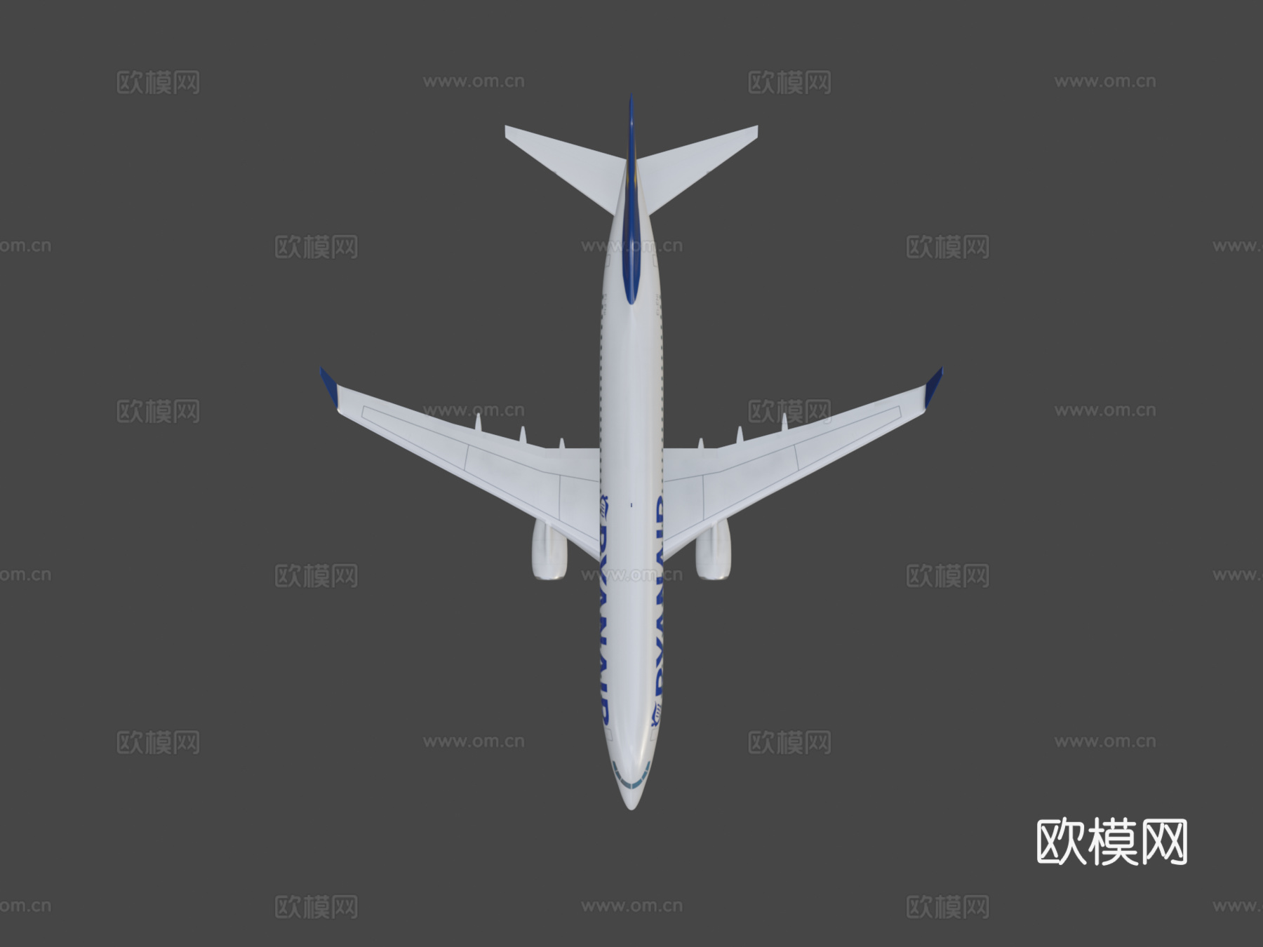 瑞安航空飞机su模型