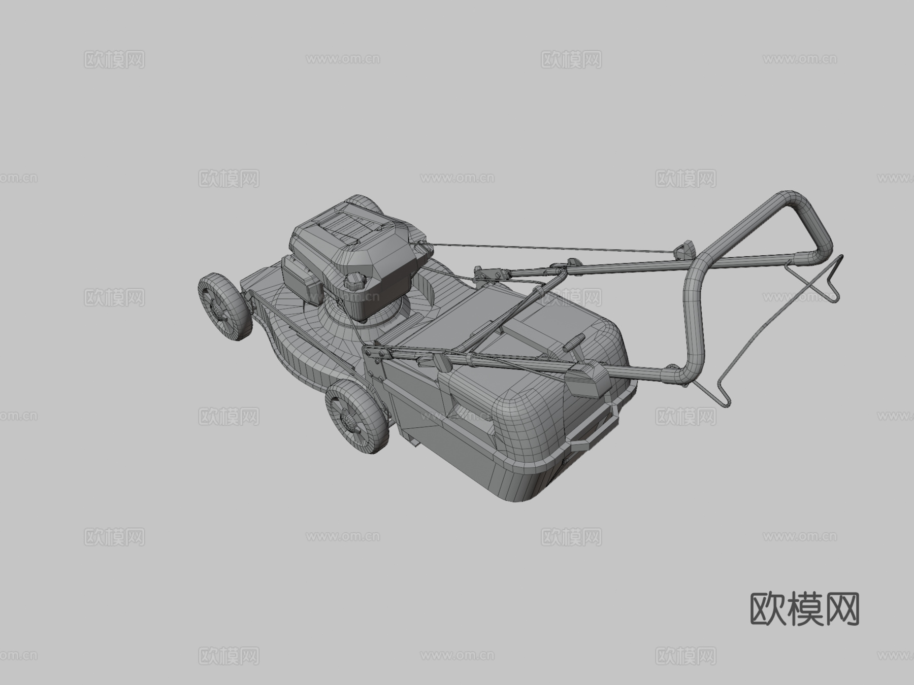 割草机su模型下载（渲染图3）