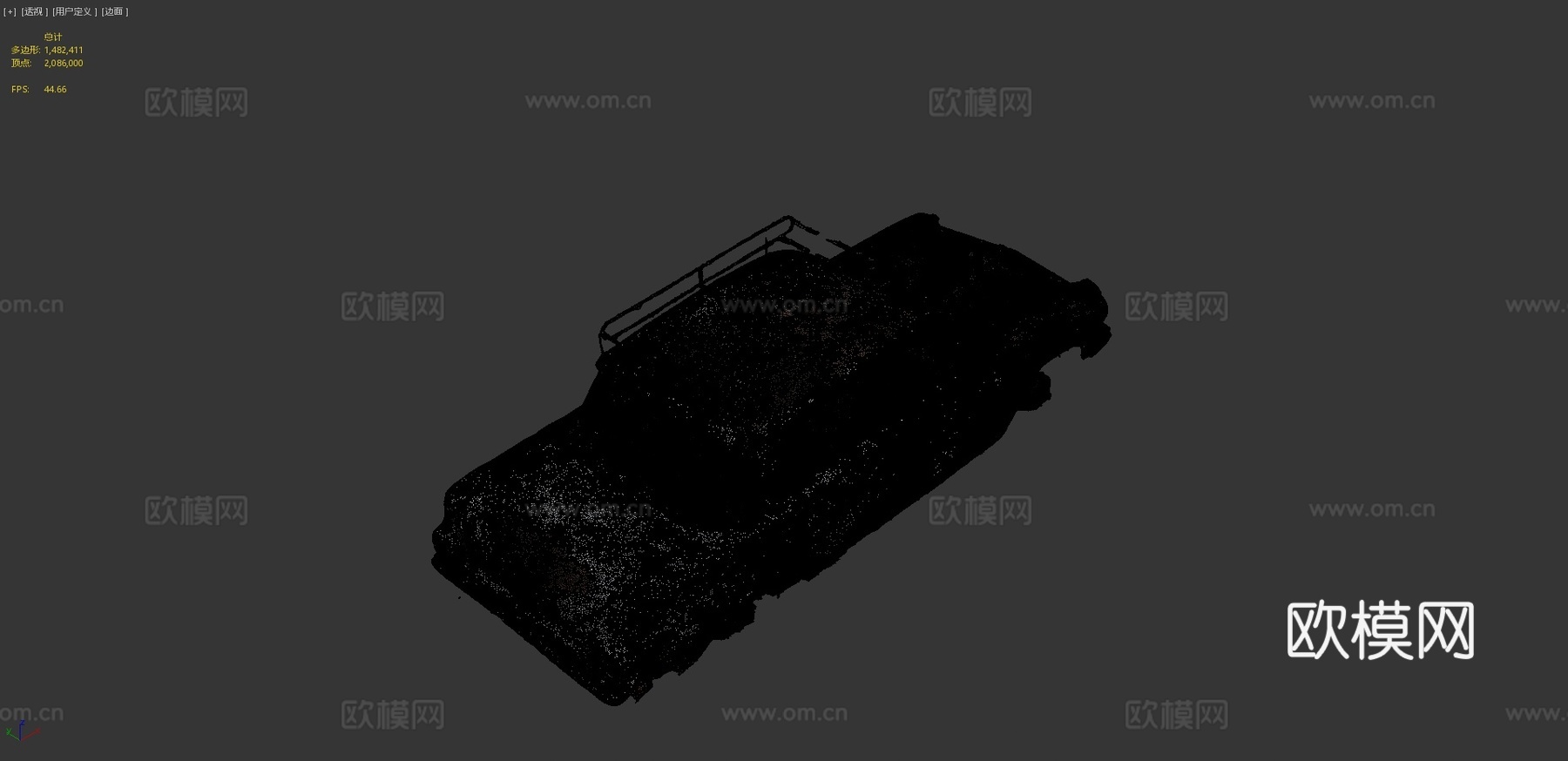 汽车残骸su模型