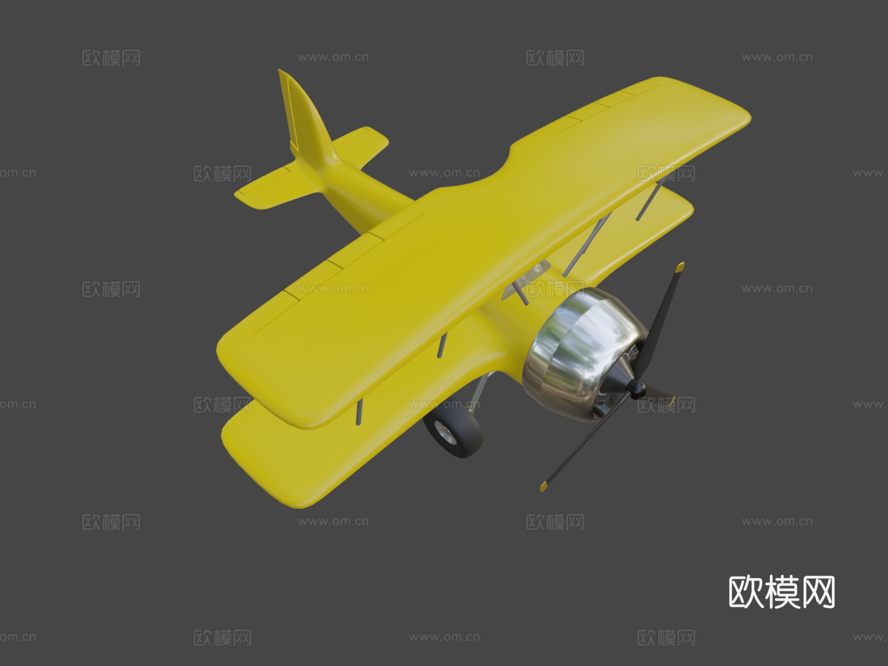 玩具飞机su模型下载（渲染图8）
