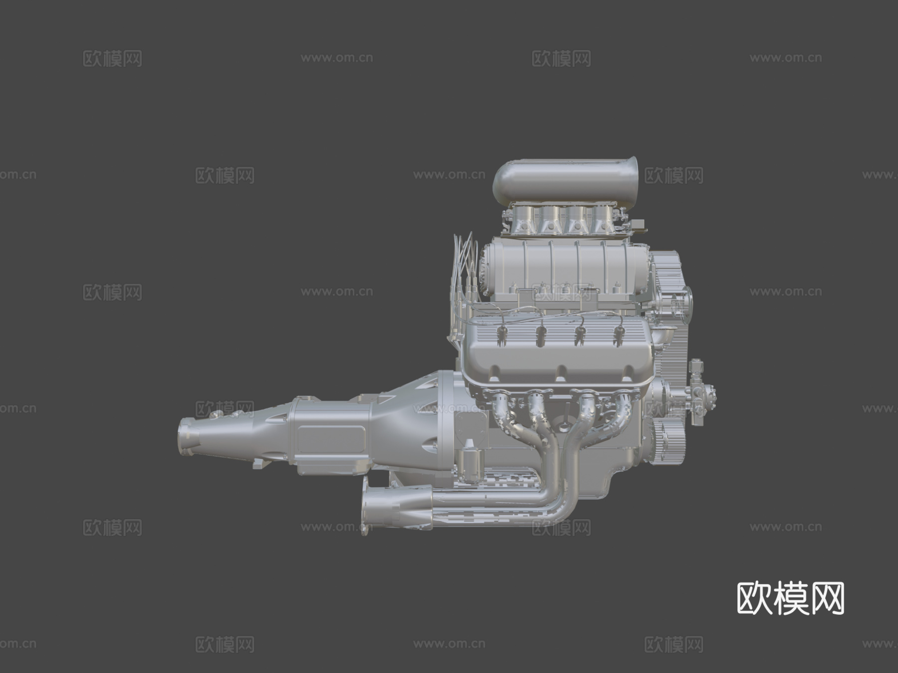 发动机su模型下载（渲染图6）