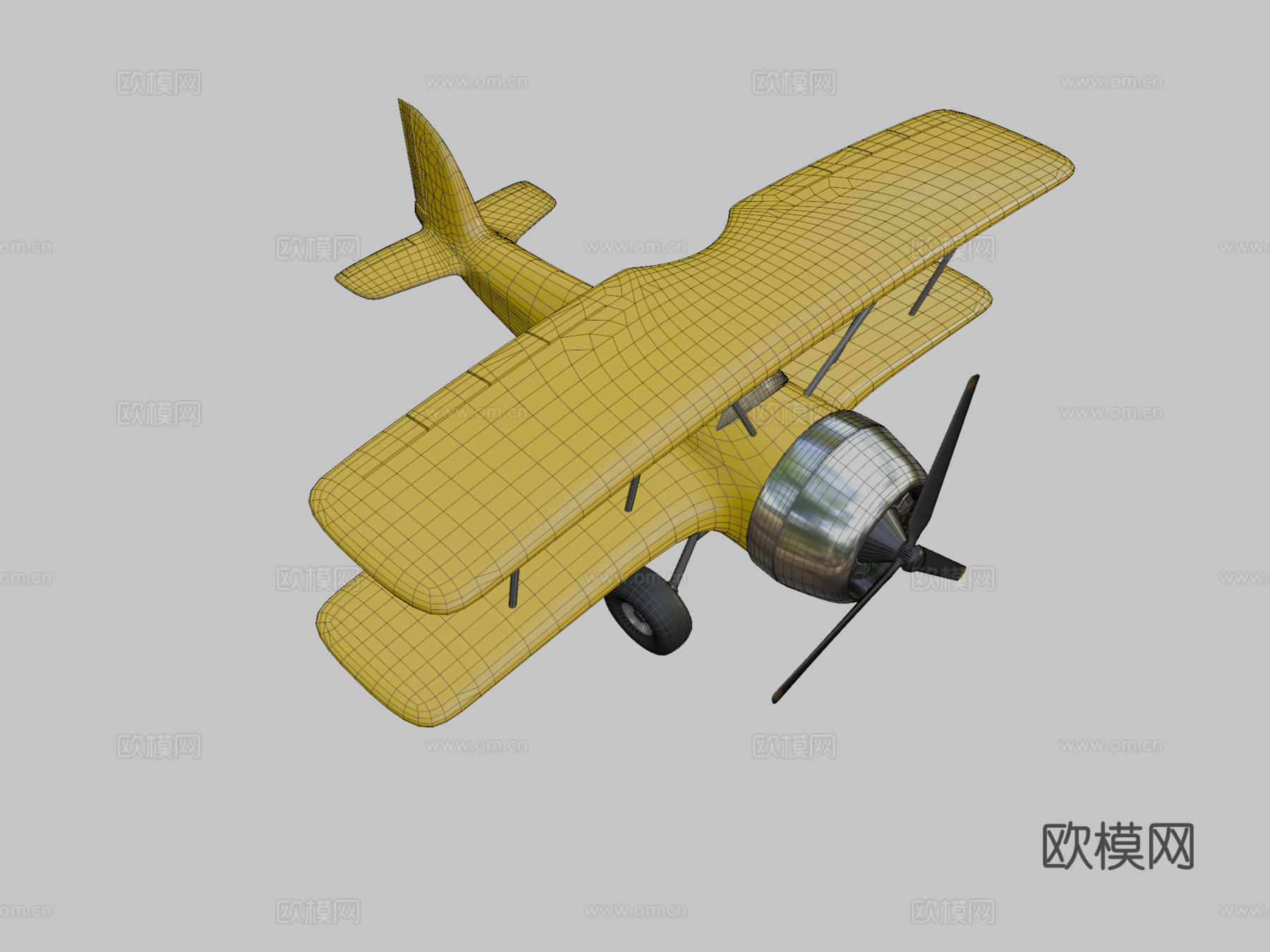 玩具飞机su模型下载（渲染图1）