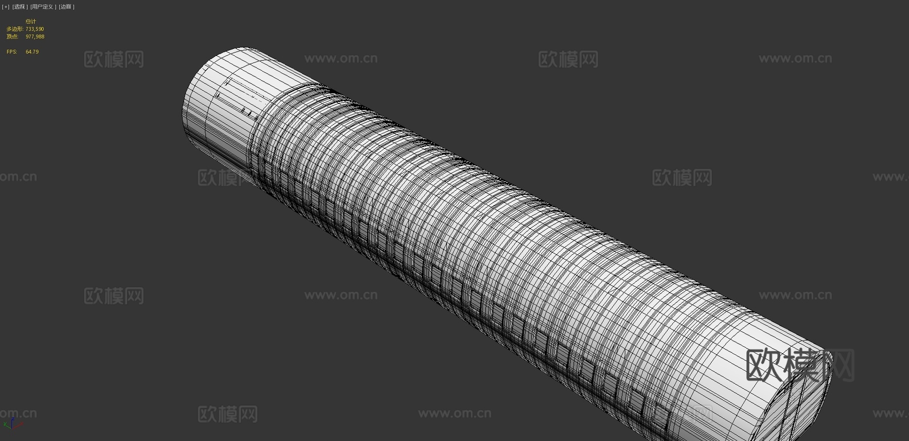 飞机客舱su模型下载（渲染图4）
