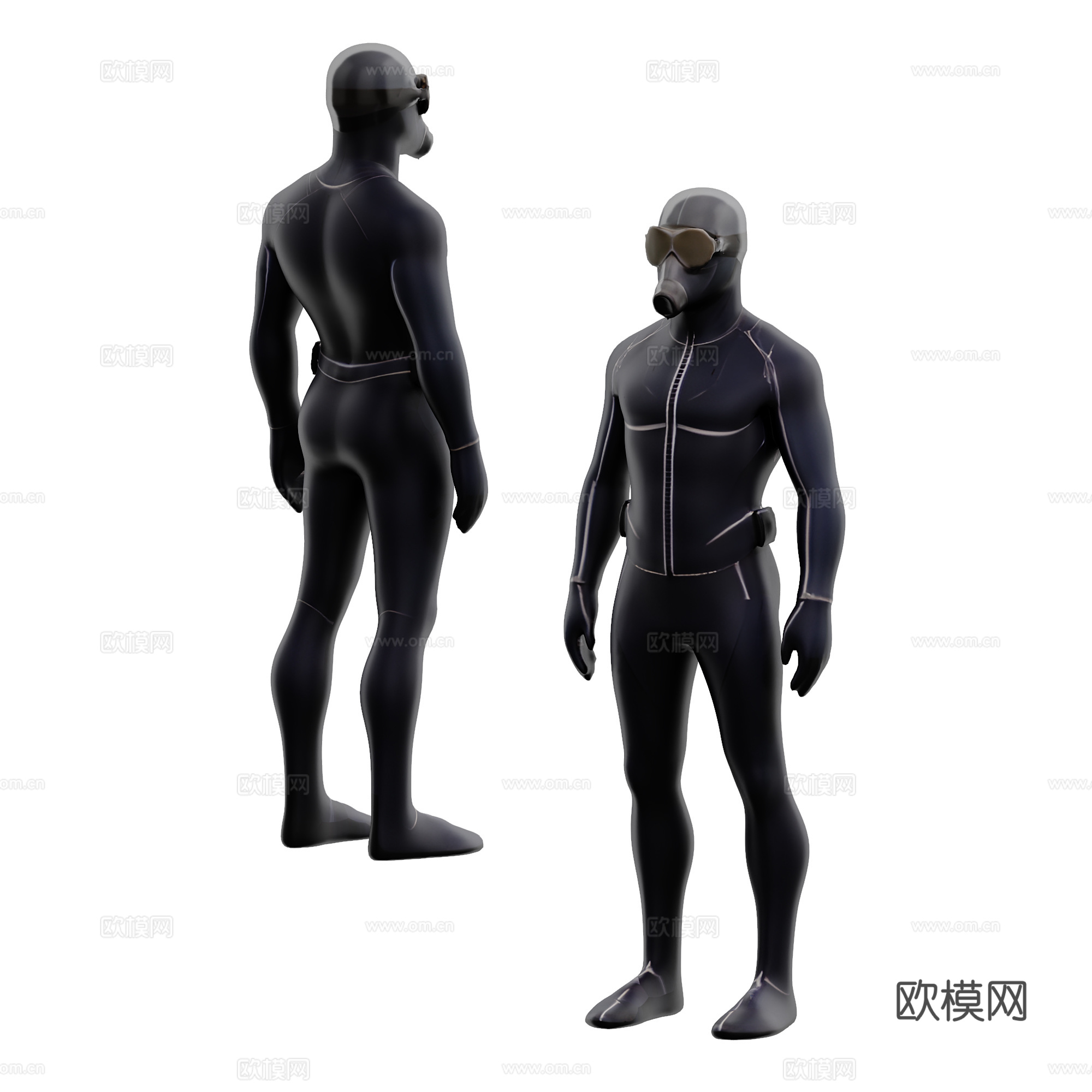 服装模特 男模特3d模型