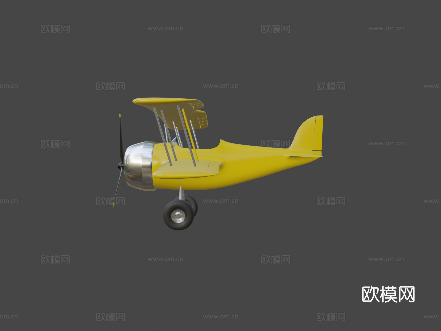 玩具飞机su模型下载（渲染图6）