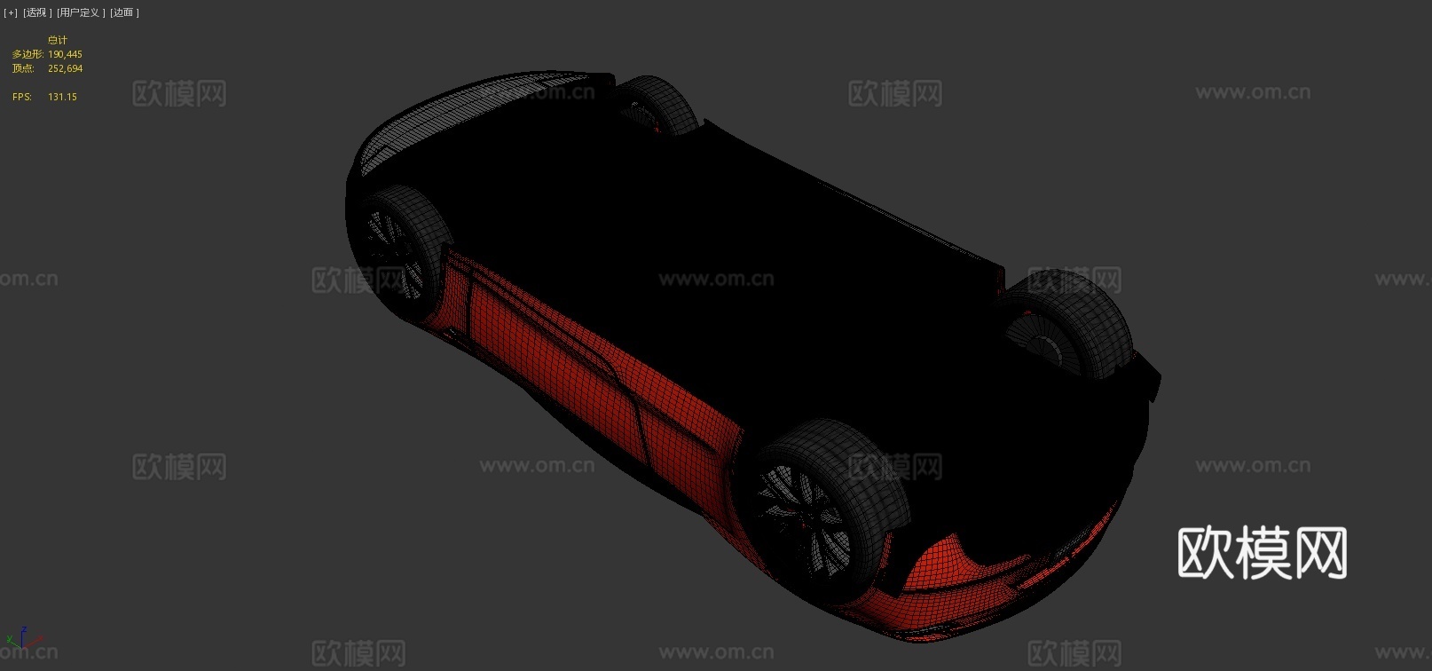 特斯拉跑车su模型