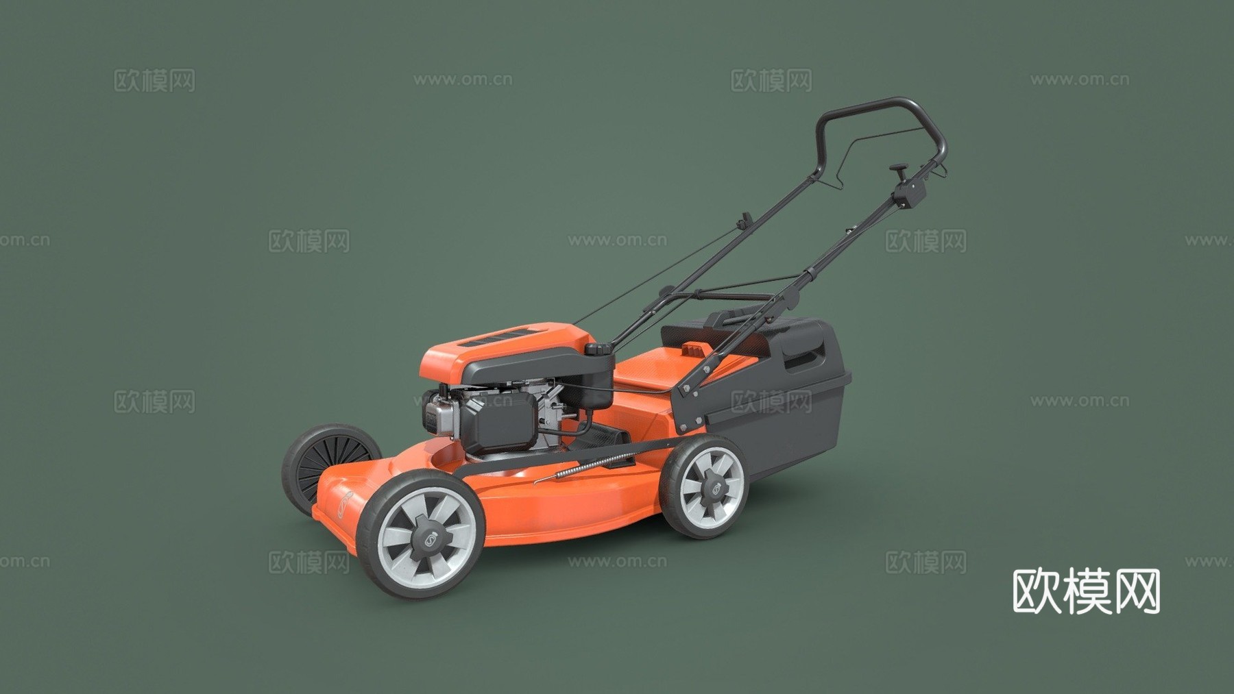 割草机su模型下载（渲染图2）