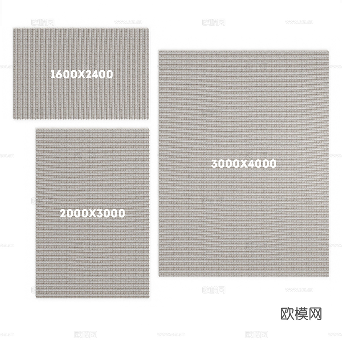 现代布艺地毯3d模型