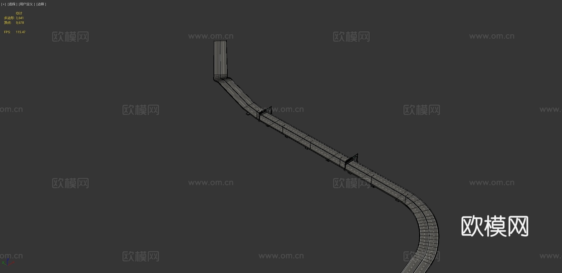 高速公路立交桥su模型