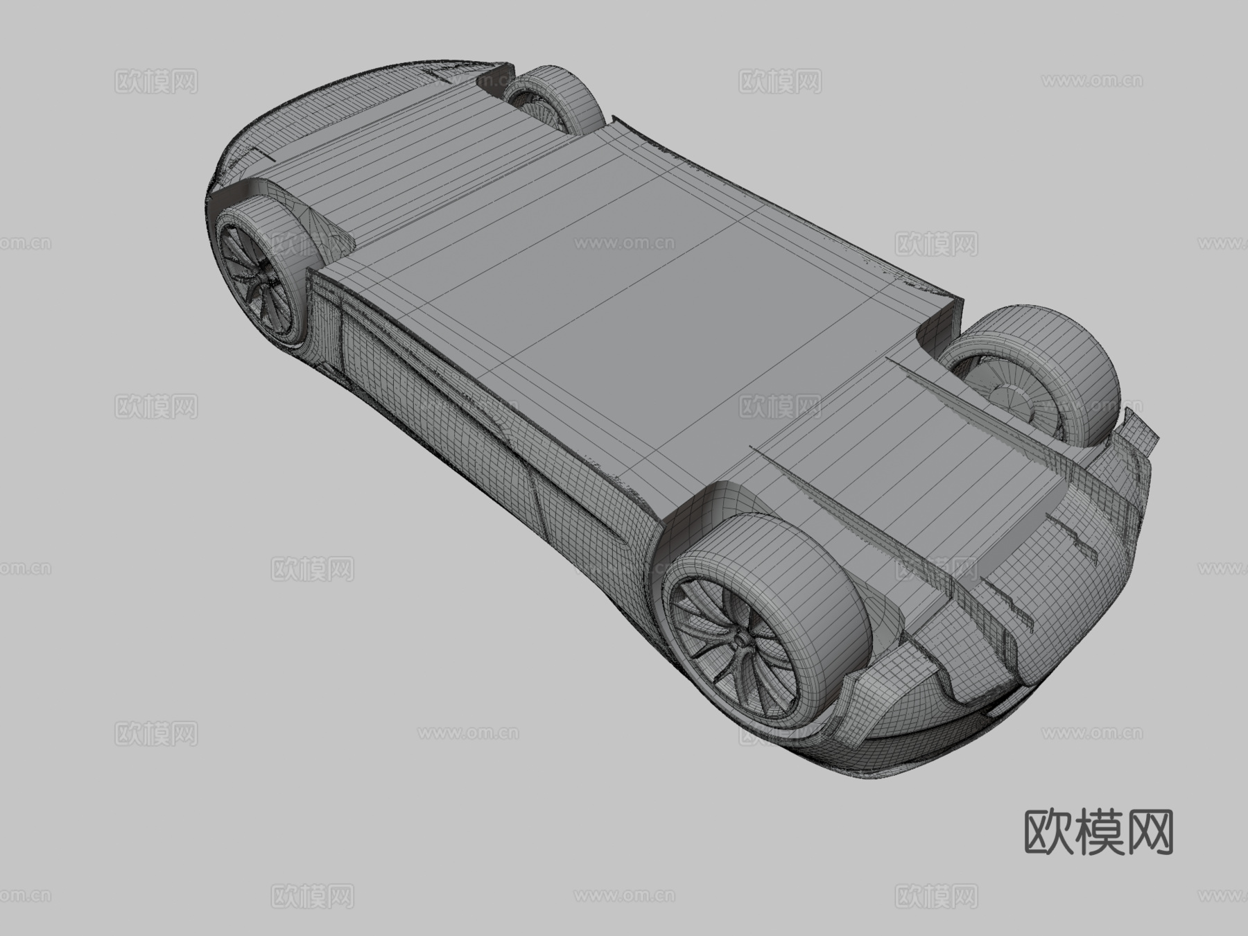 特斯拉跑车su模型