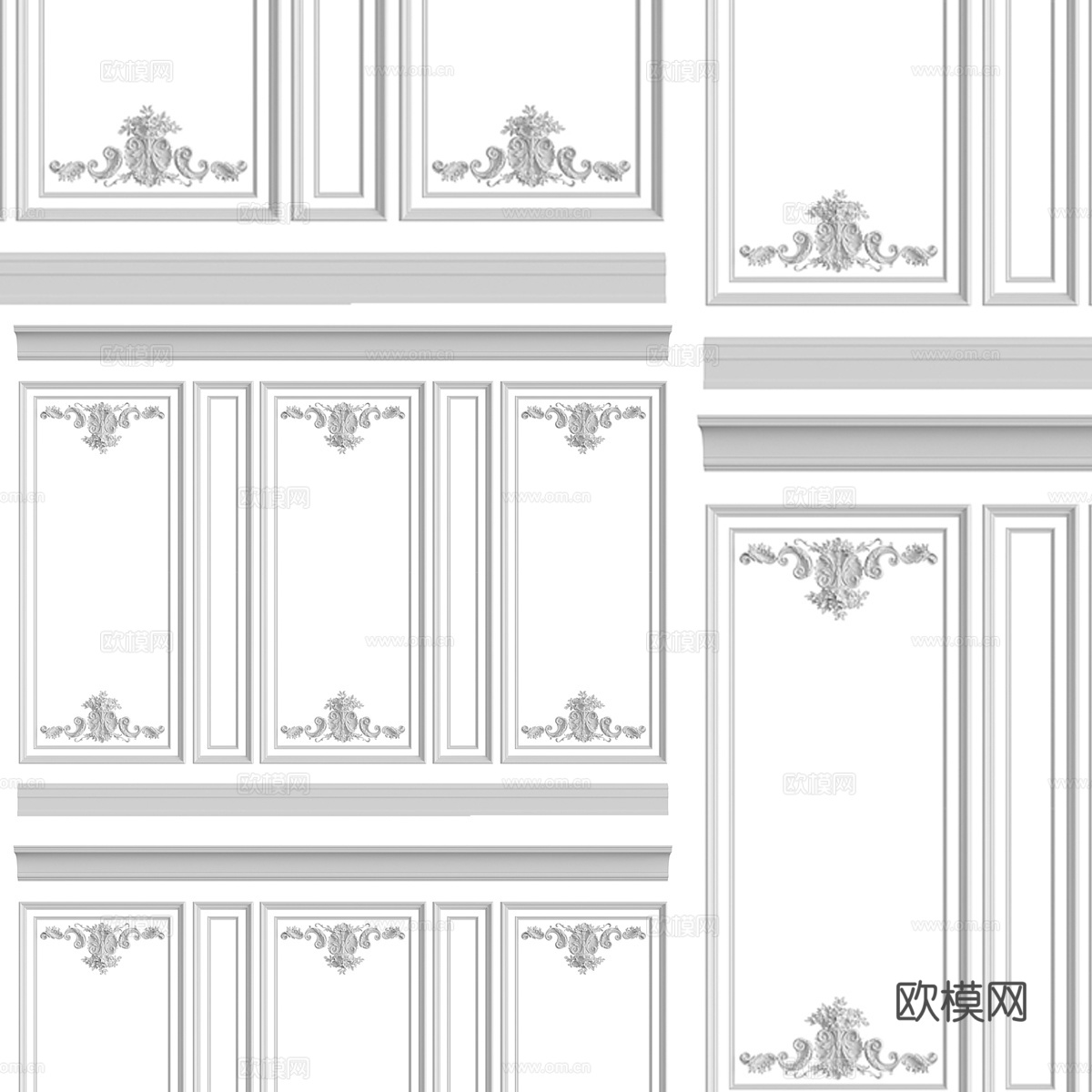 欧式雕花 装饰雕花3d模型