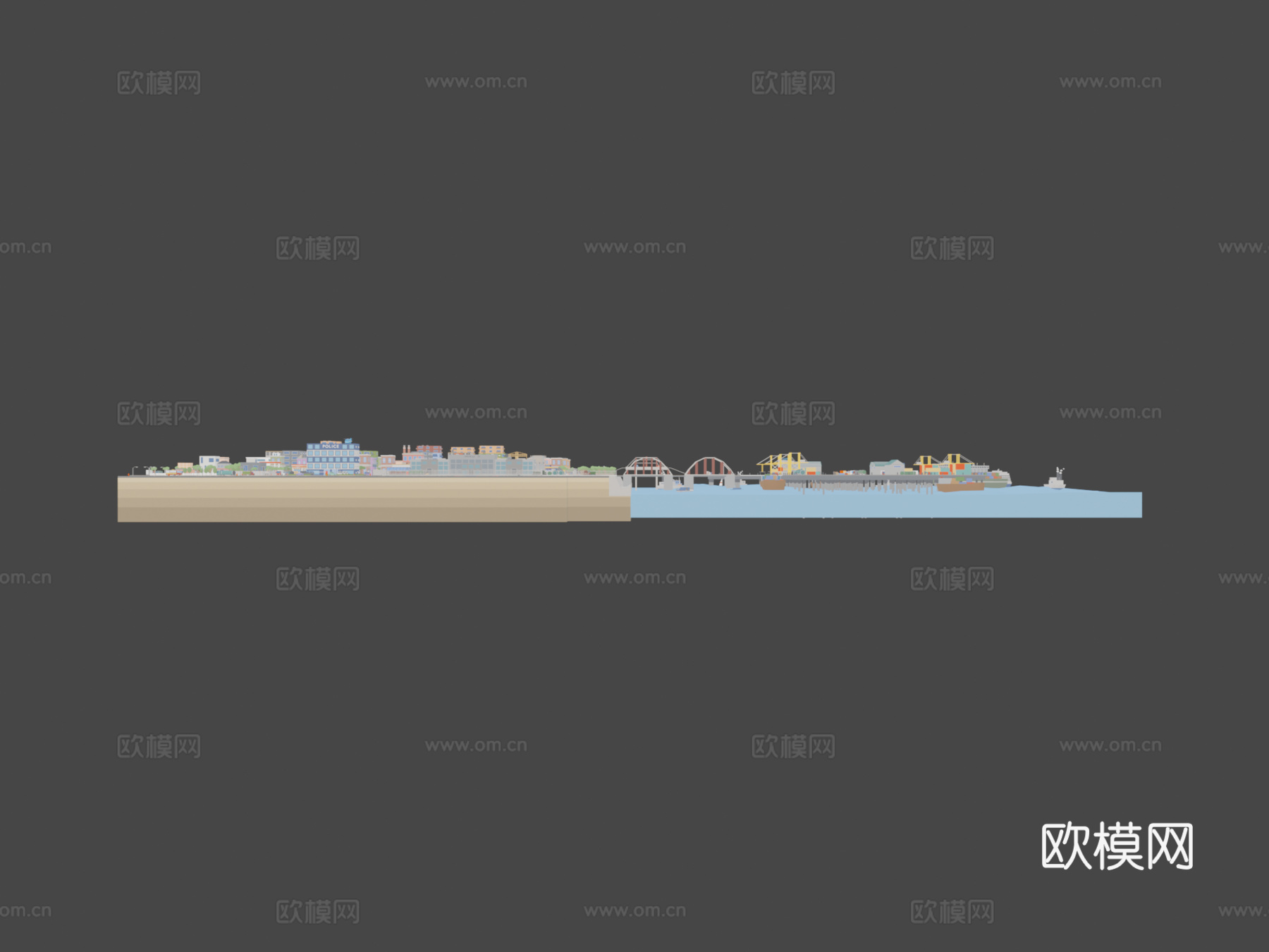 工业城市su模型下载（渲染图6）