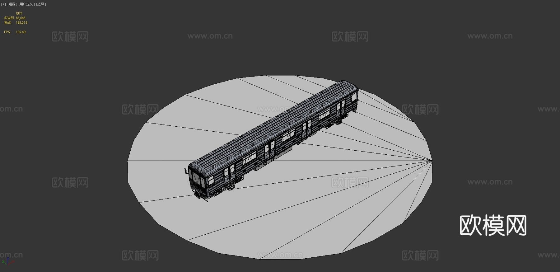 地铁列车su模型