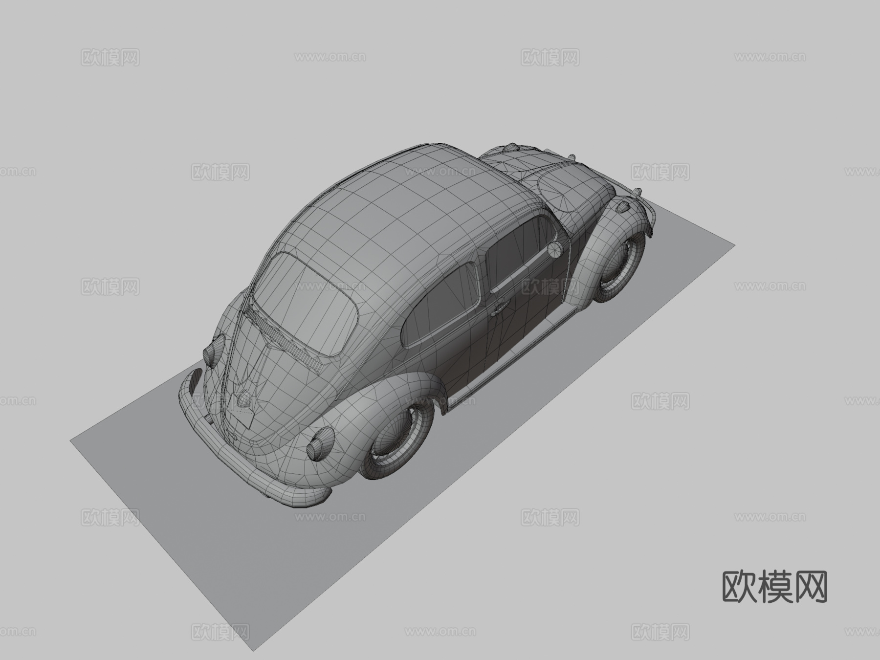 大众甲壳虫汽车su模型
