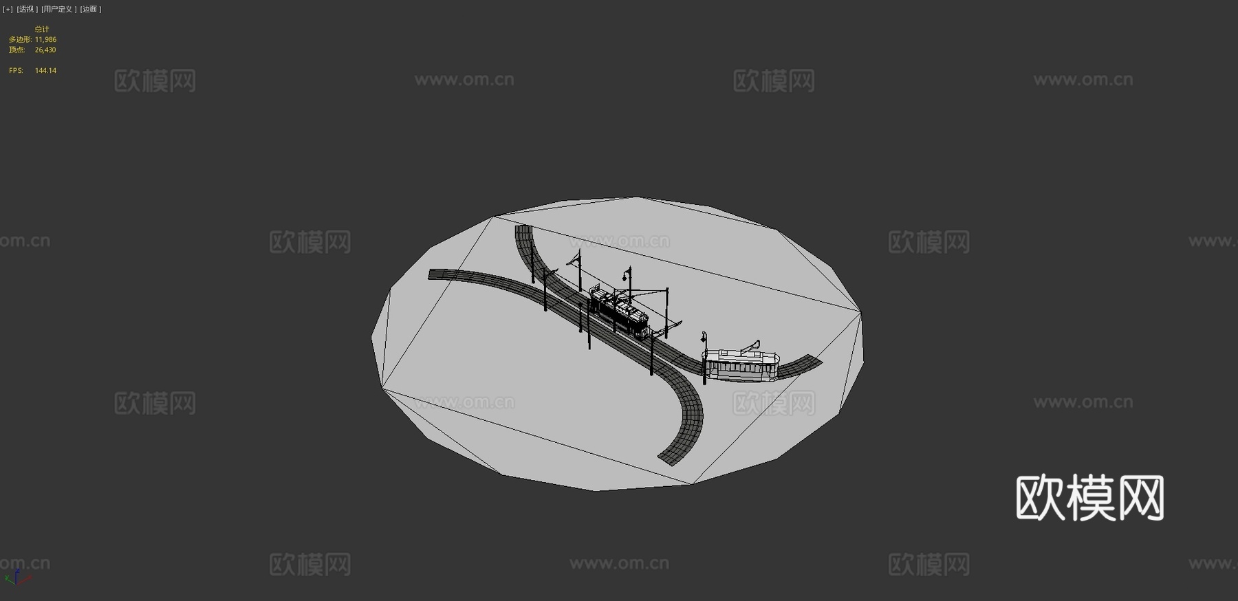 旧电车su模型