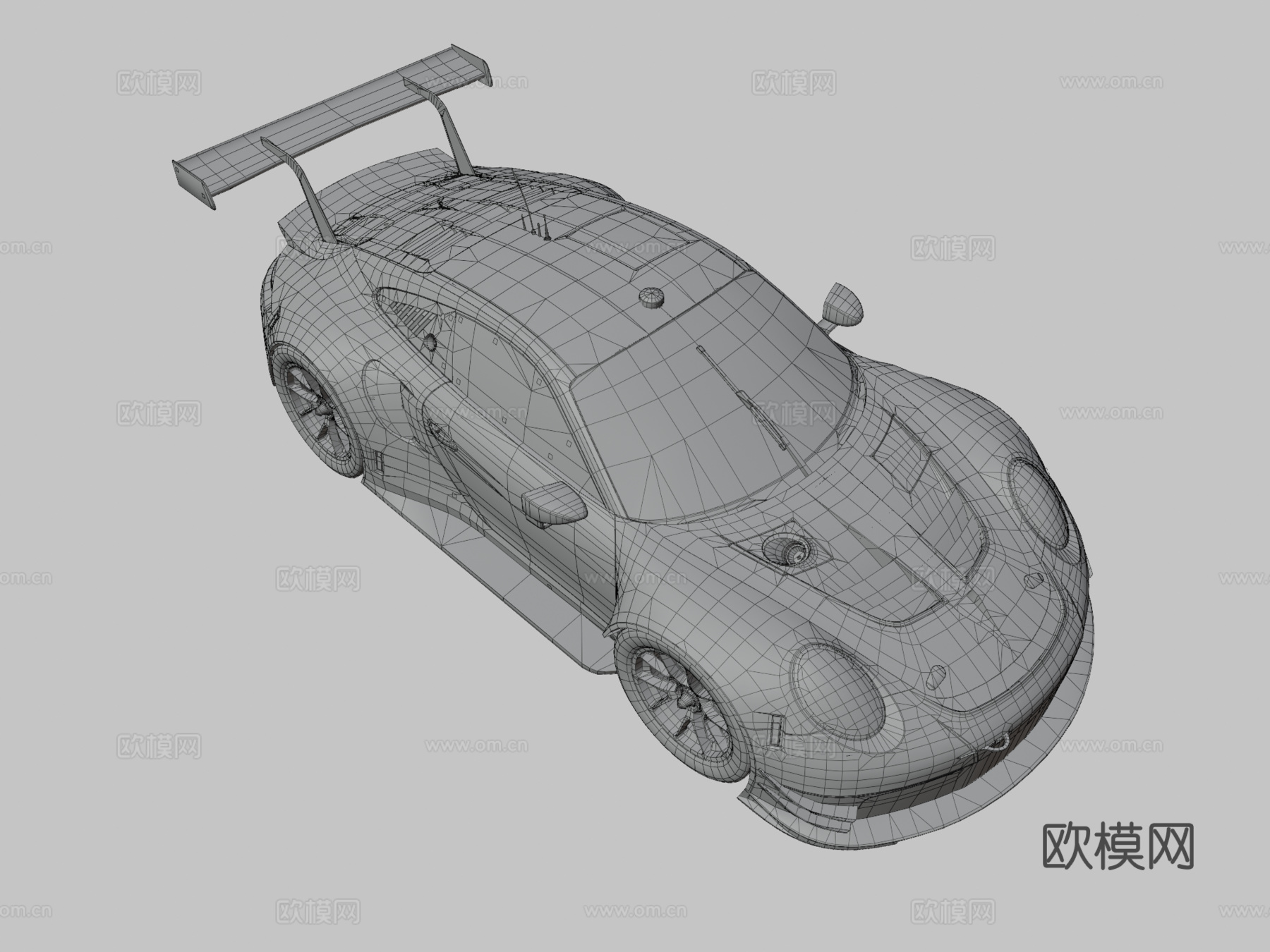 保时捷赛车su模型