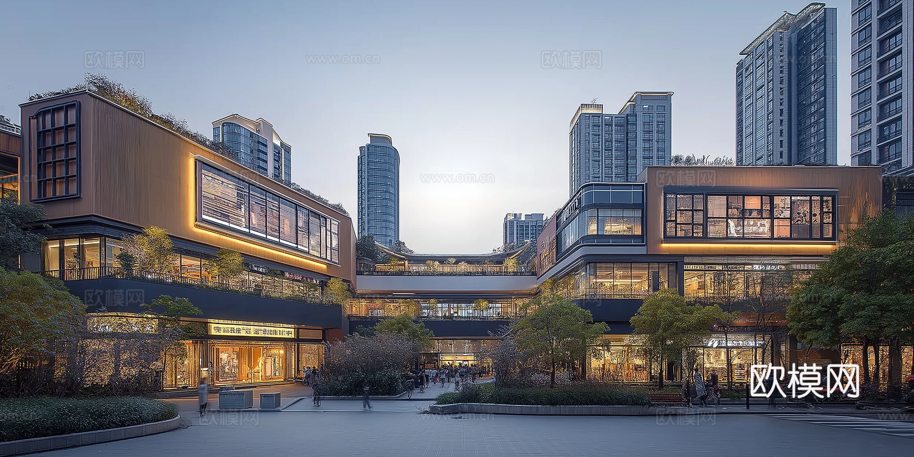 高清城市白天街道外景下载