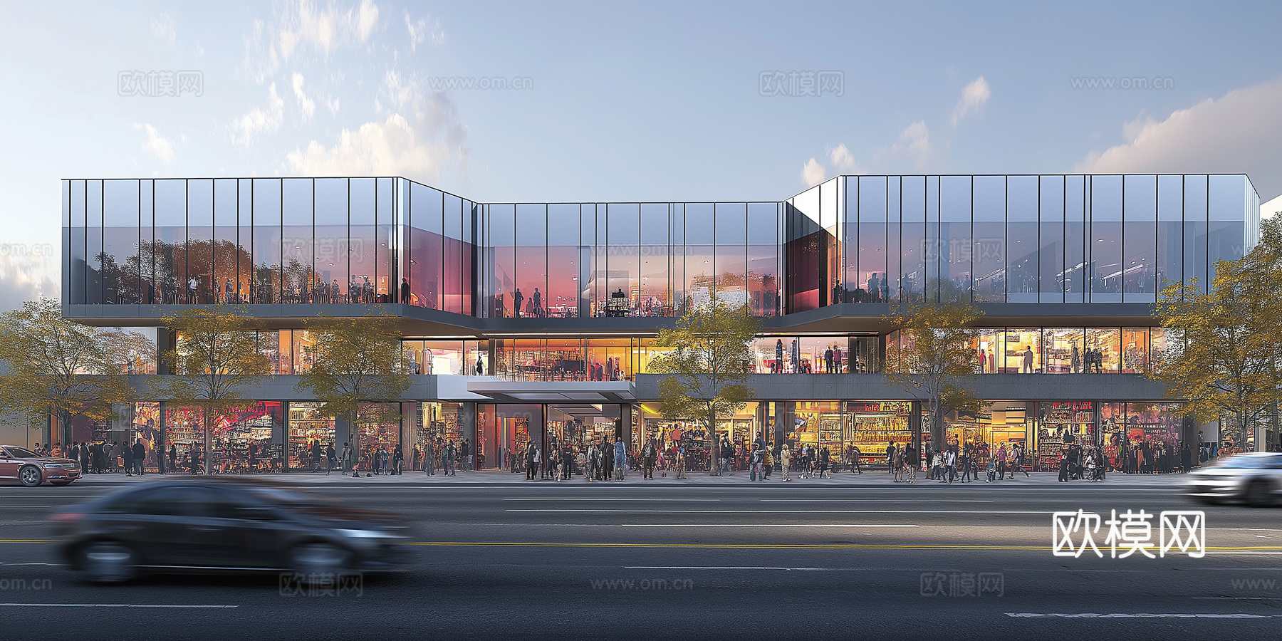 高清城市白天街道外景下载