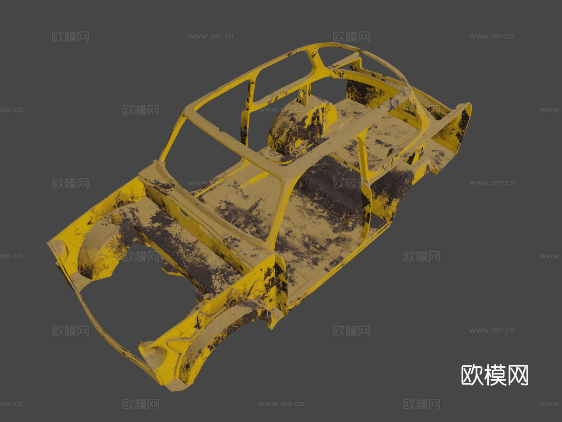 汽车残骸su模型