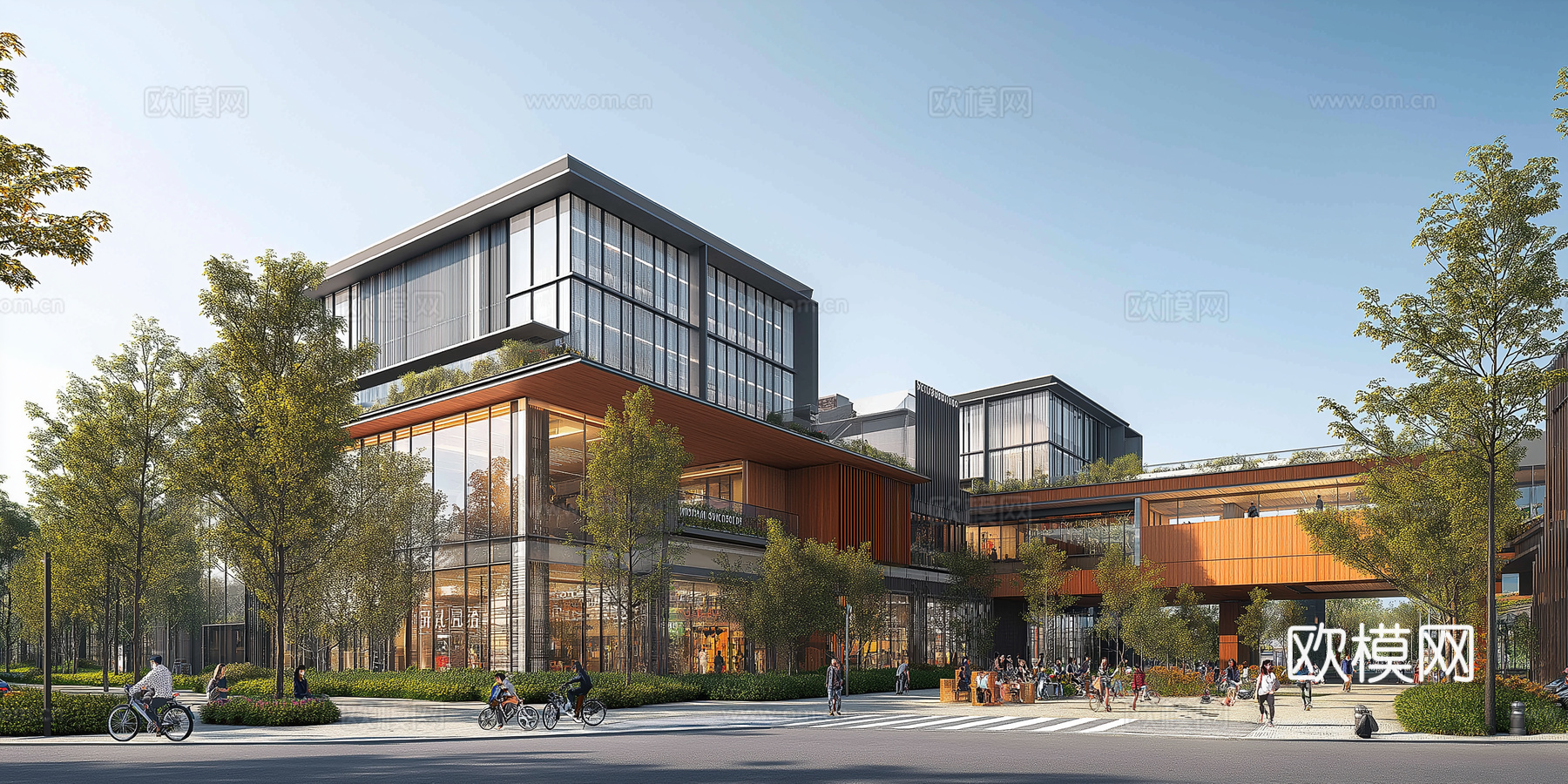 高清城市白天街道外景下载