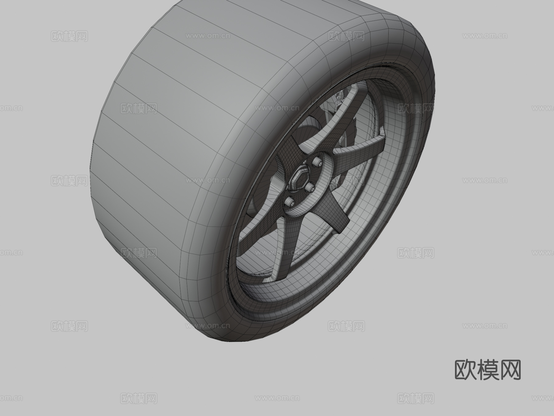 汽车轮胎su模型