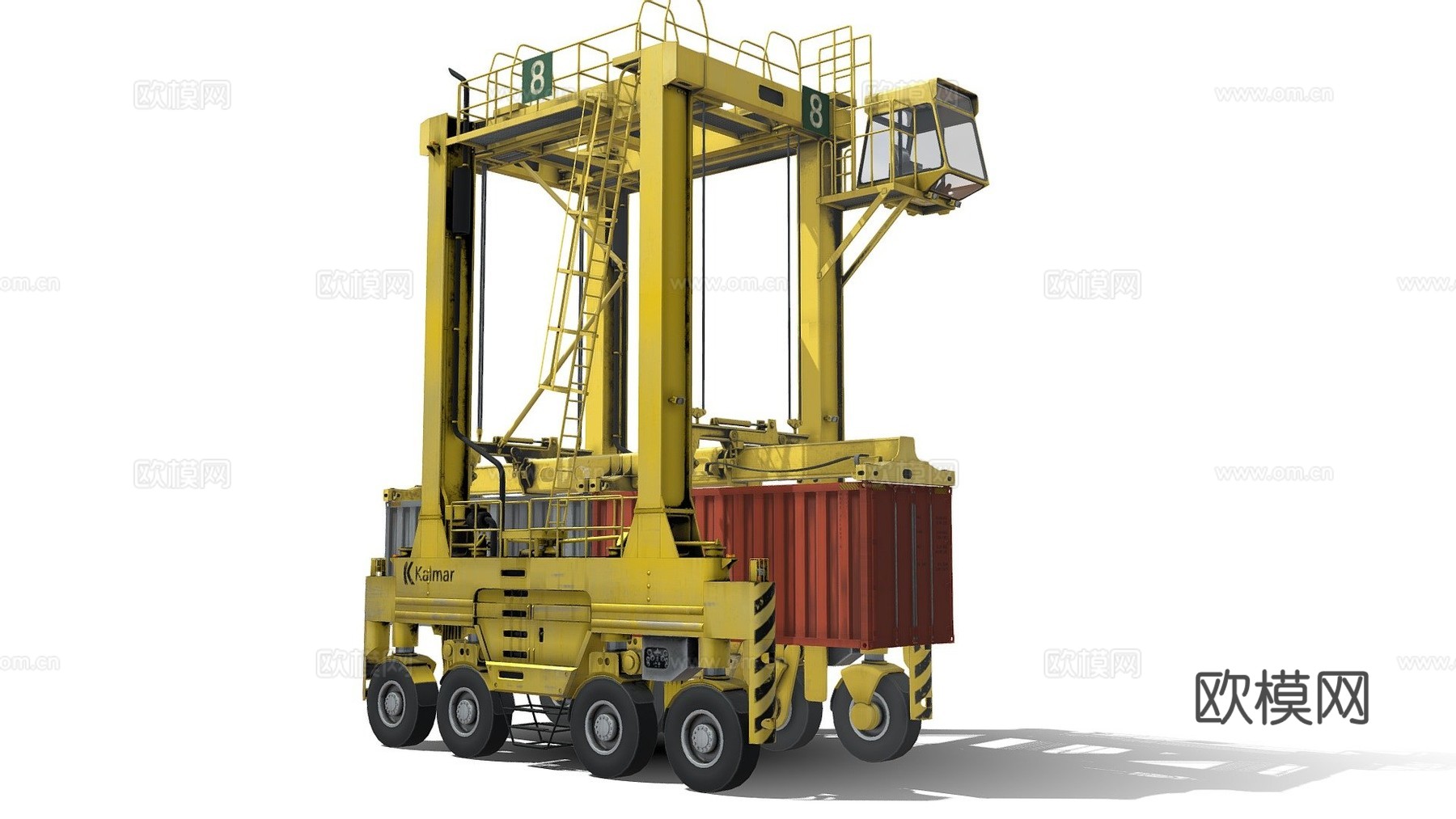 跨式搬运车su模型下载（渲染图2）