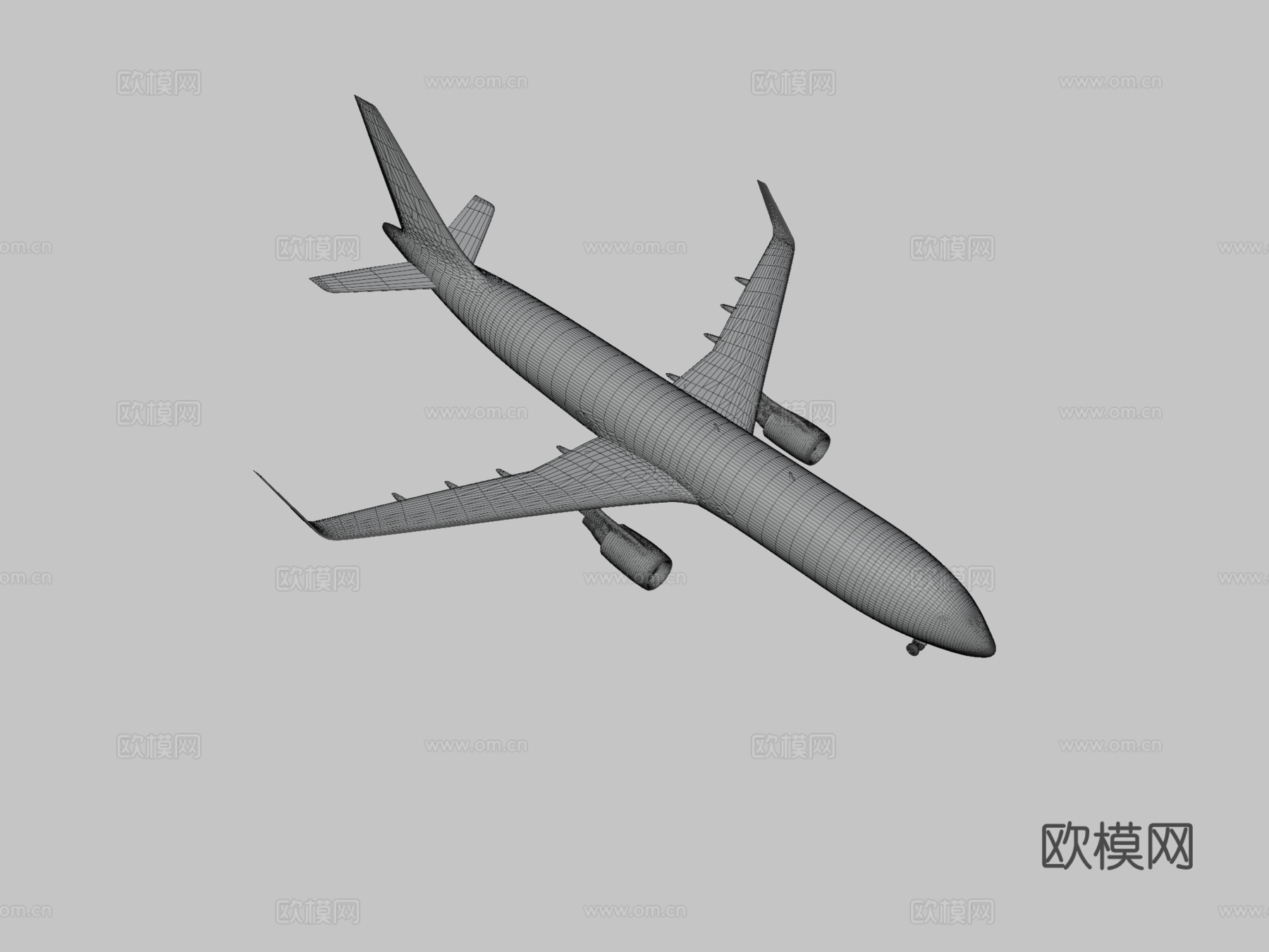 波音快递飞机su模型下载（渲染图3）