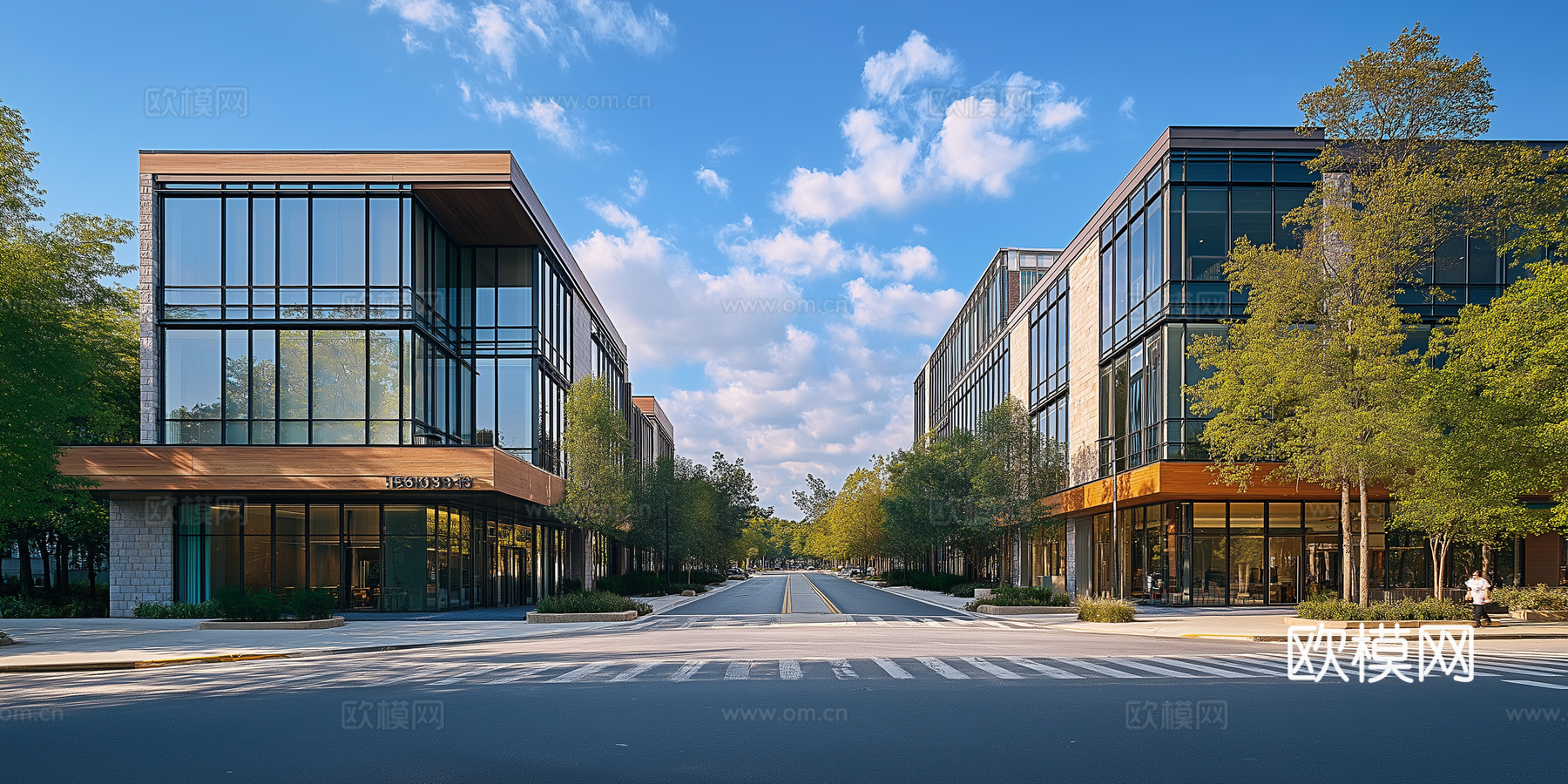 高清城市白天街道外景下载