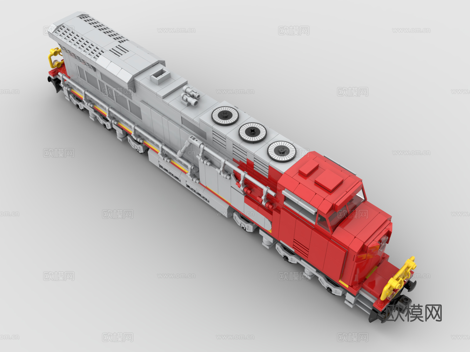 乐高 LEGO 玩具 积木 蒸汽火车 复古火车 高铁3d模型