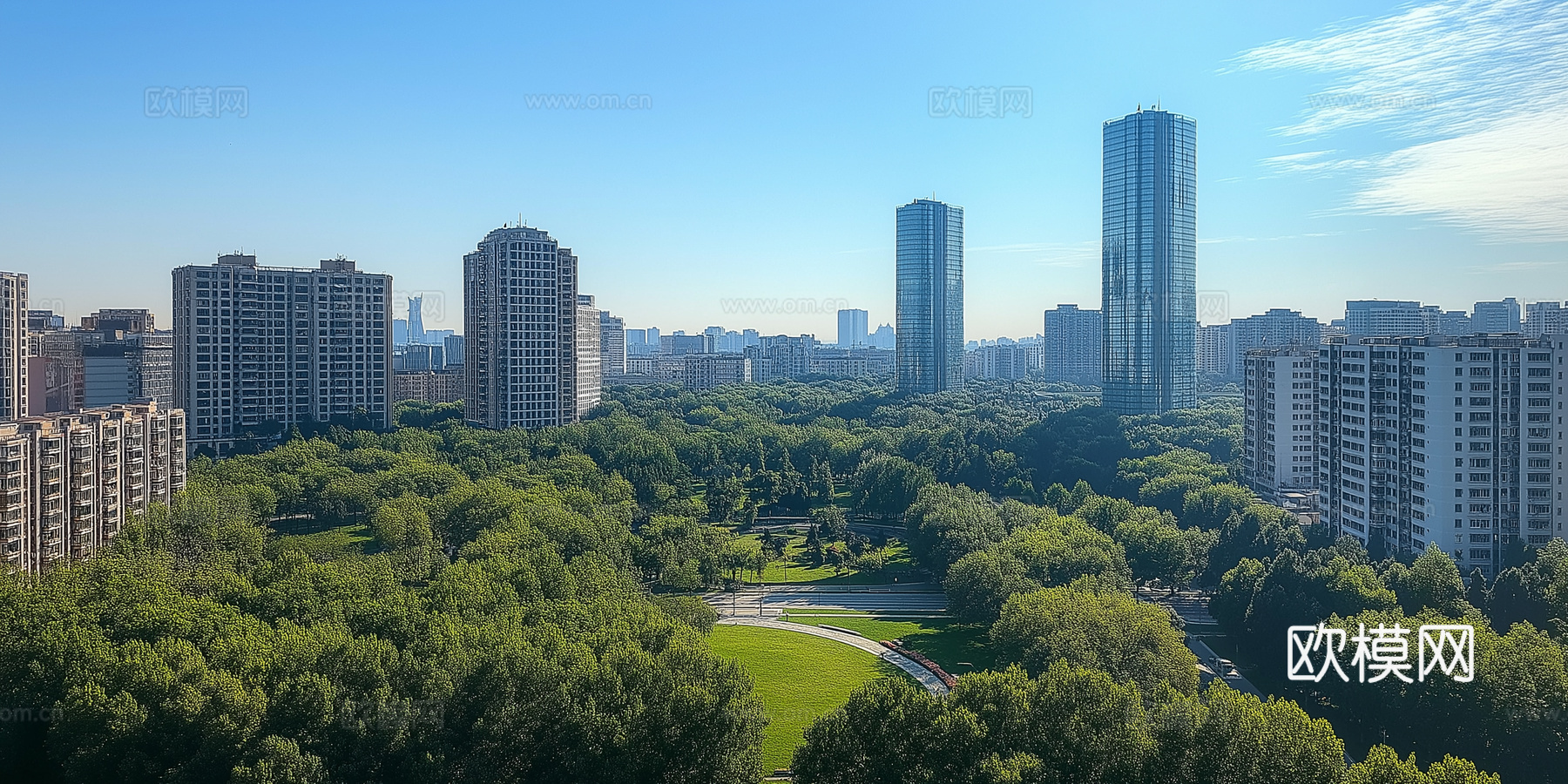 高清城市白天外景下载