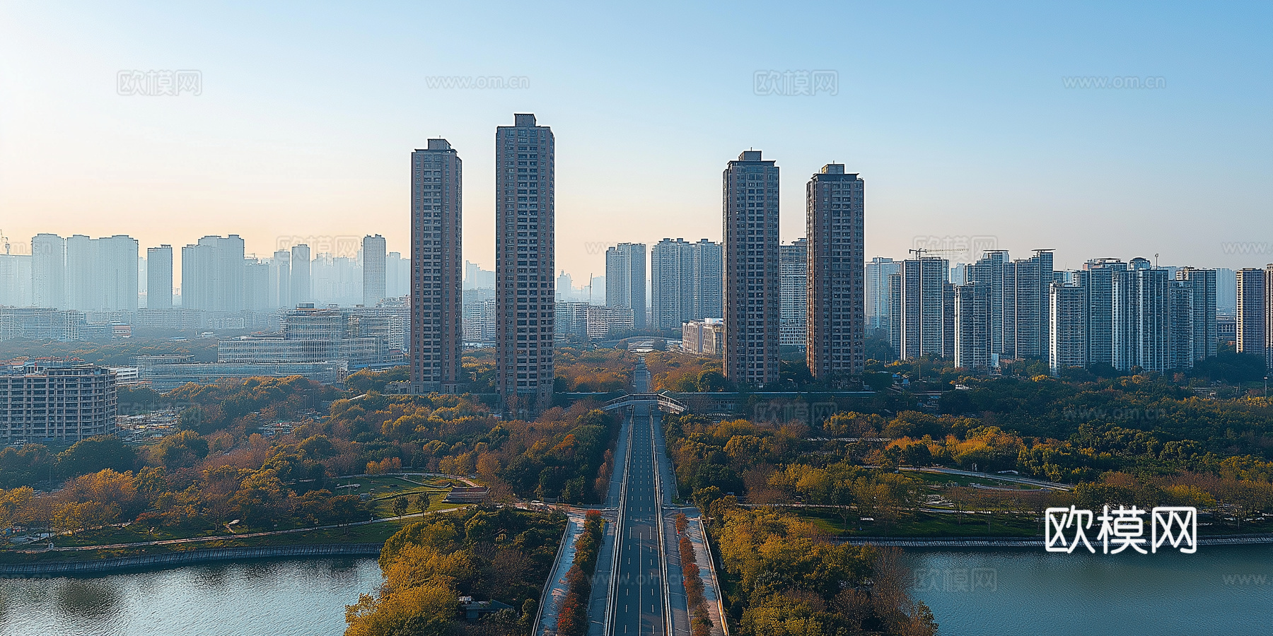 高清城市白天外景下载
