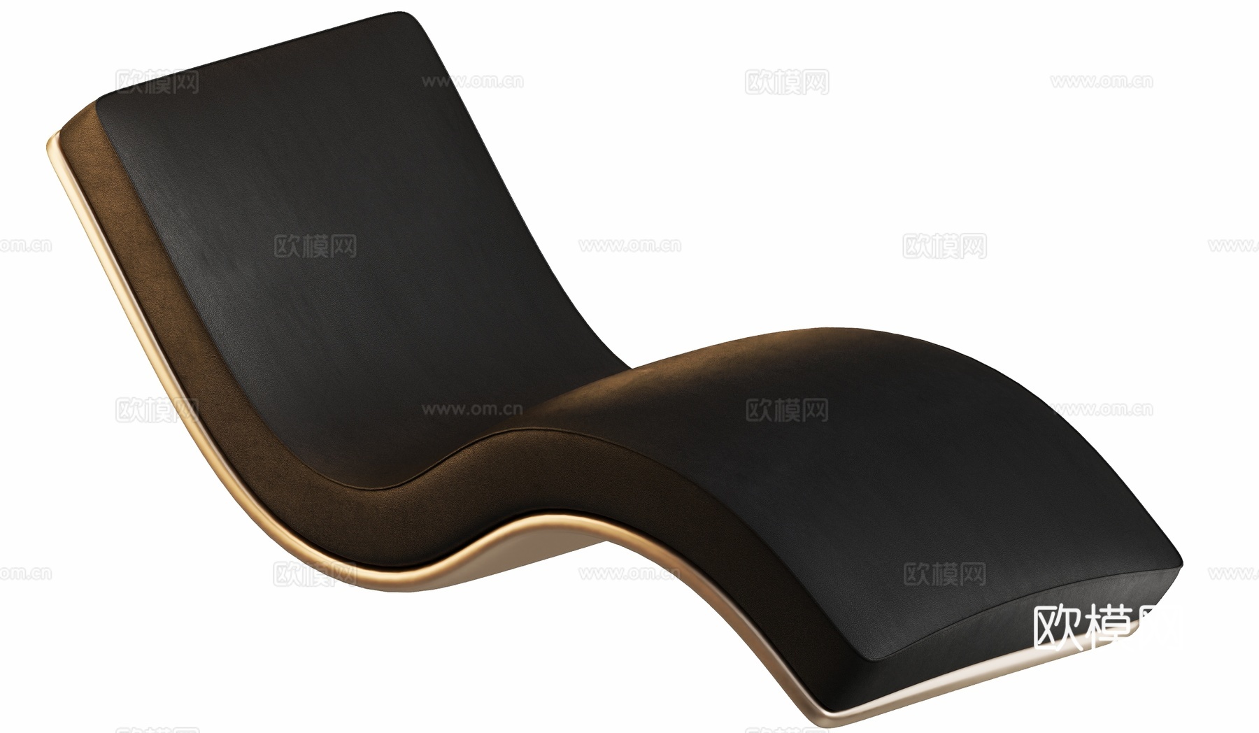 现代异形躺椅su模型下载（渲染图2）