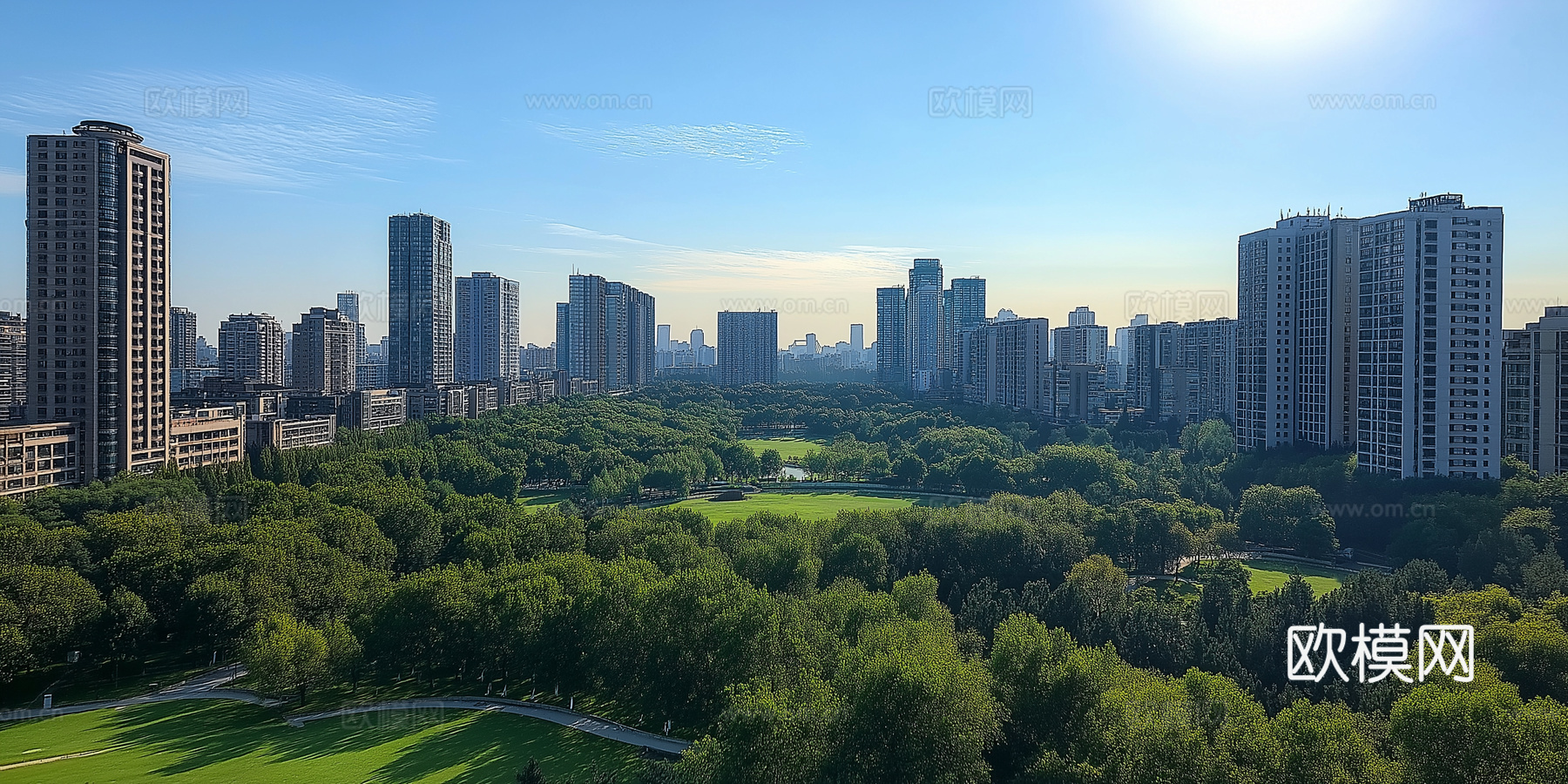 高清城市白天外景下载