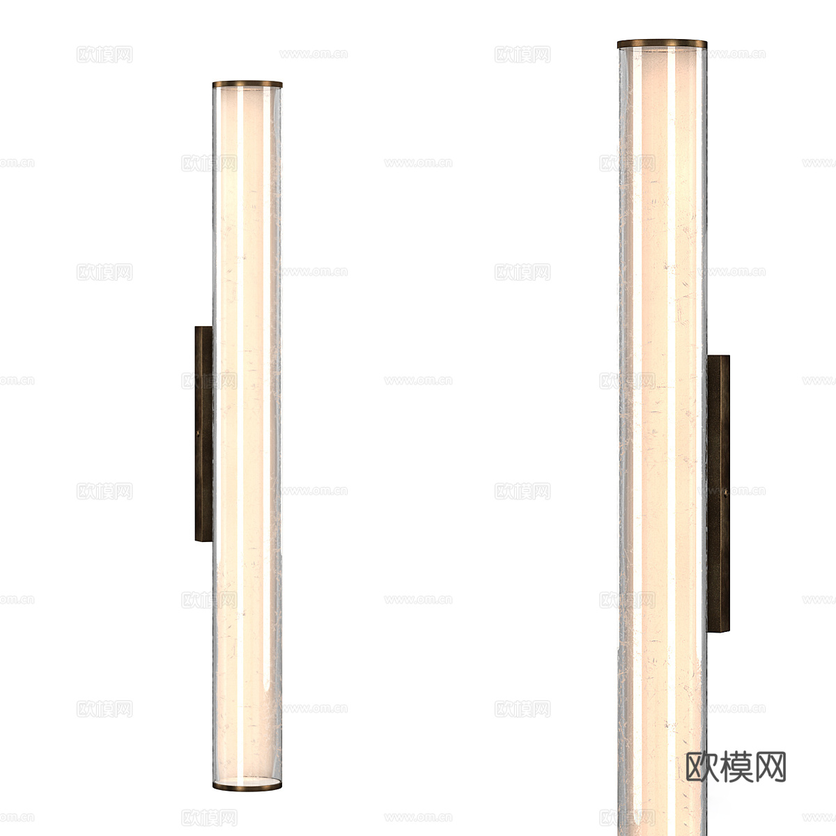 圆柱壁灯 玻璃壁灯3d模型