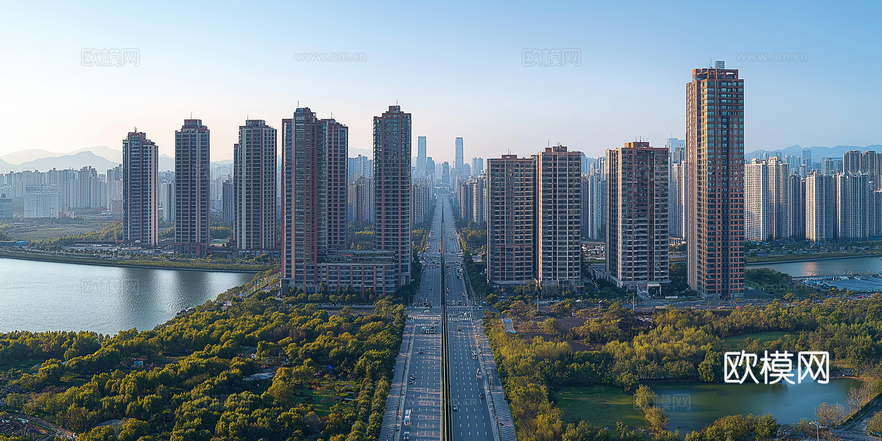 高清城市白天外景下载