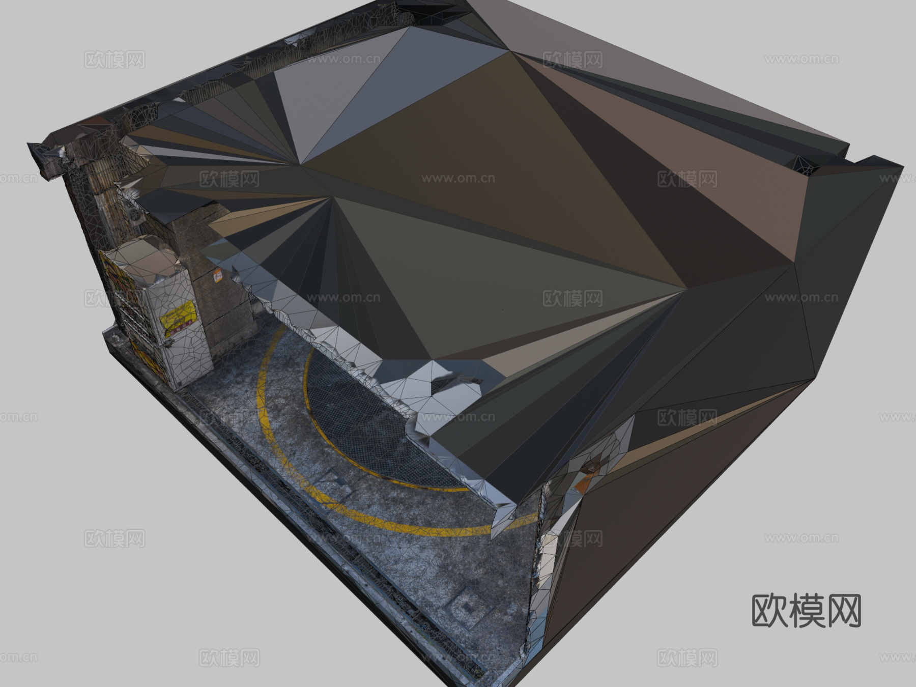 工业风仓库 车库3d模型