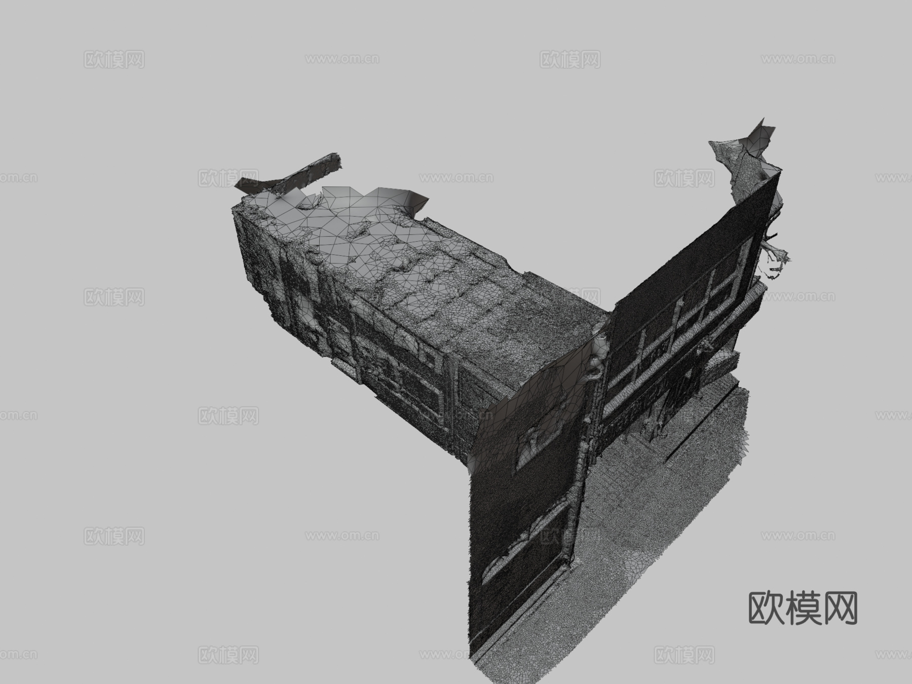 旧日本车库3d模型下载（渲染图3）
