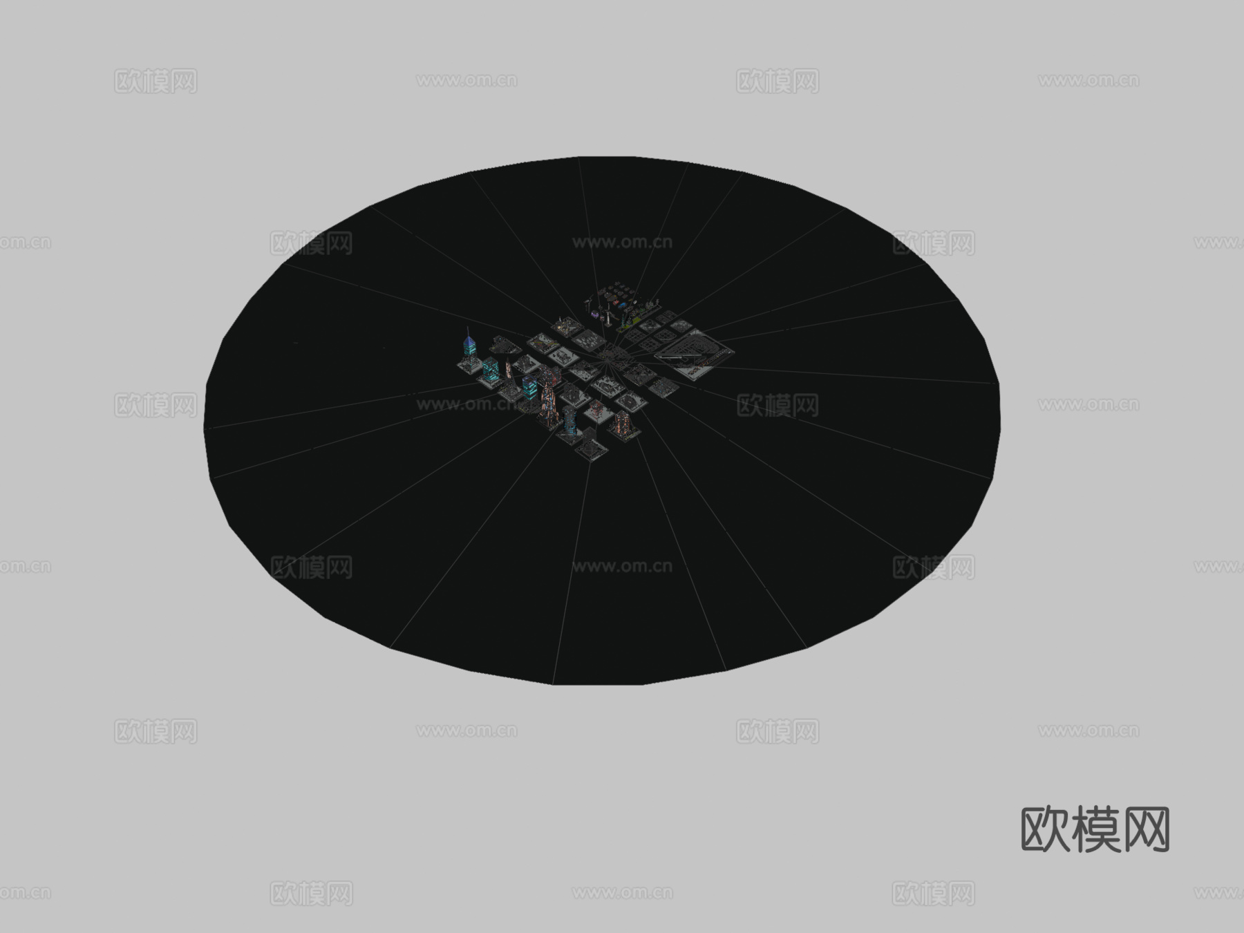 城市建筑构件3d模型