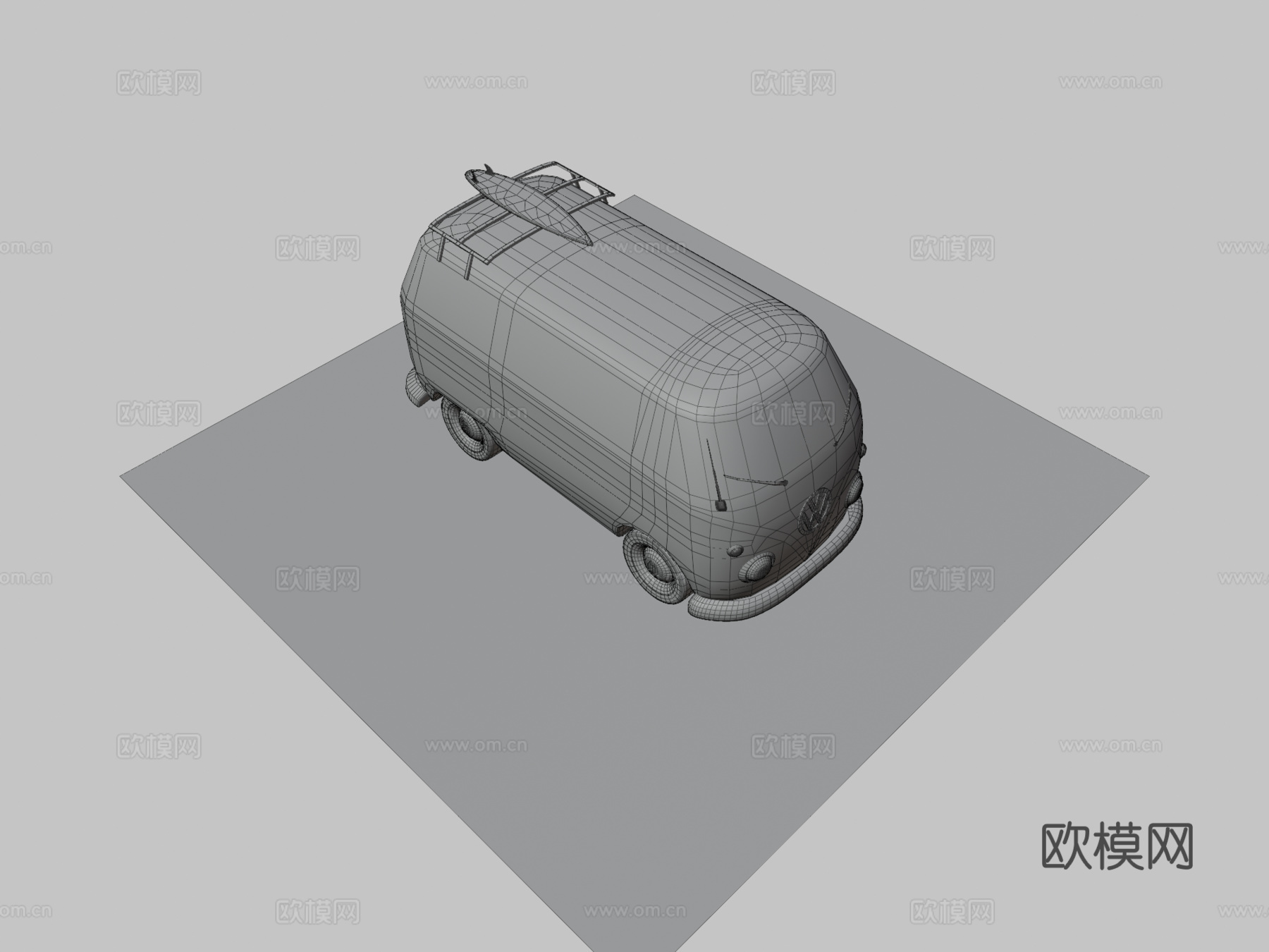 包包巴士 年代巴士玩具3d模型