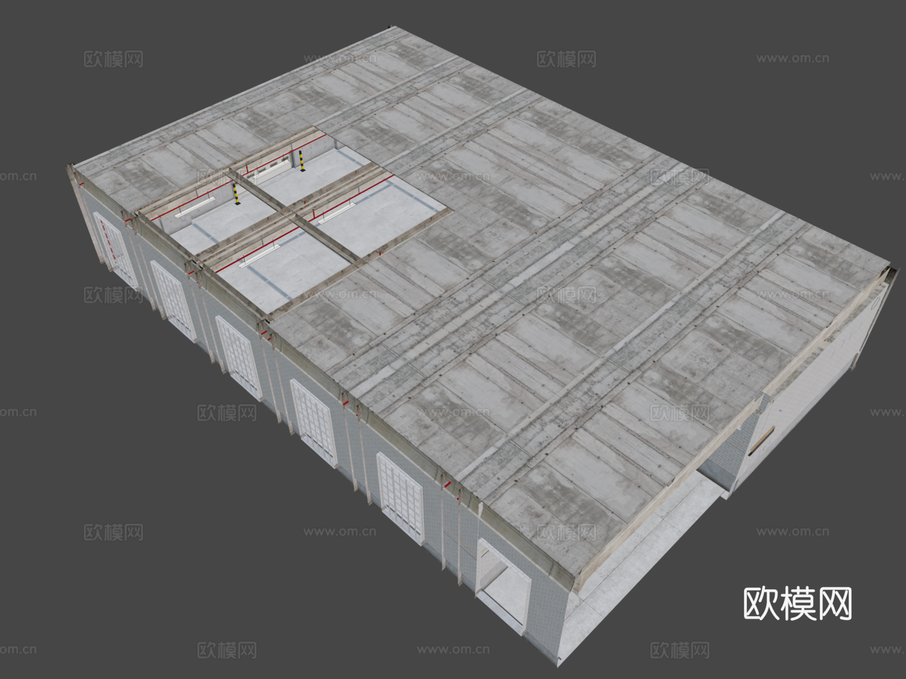 工业风仓库 车库3d模型